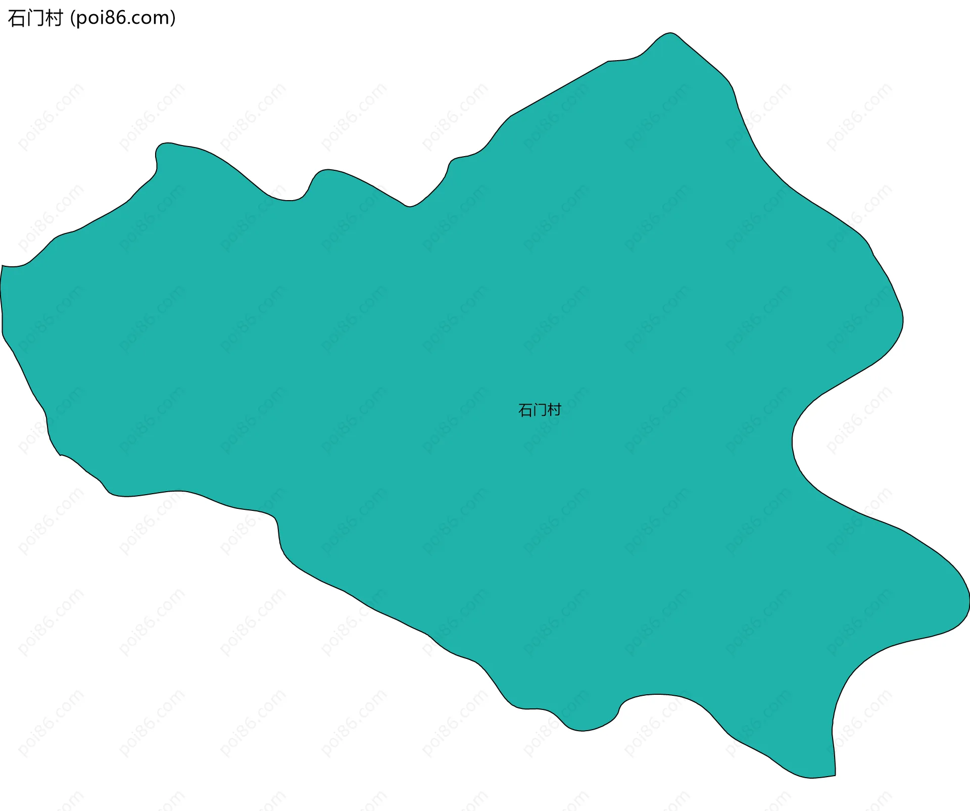 石门村边界地图