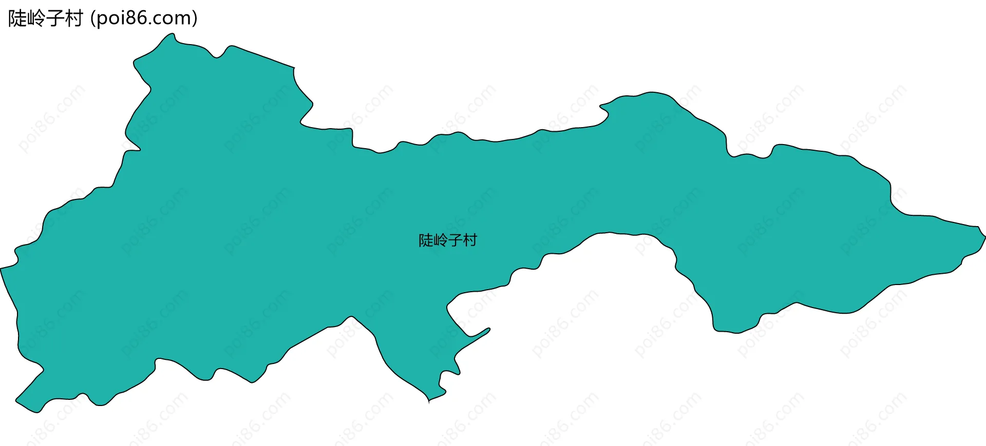 陡岭子村边界地图