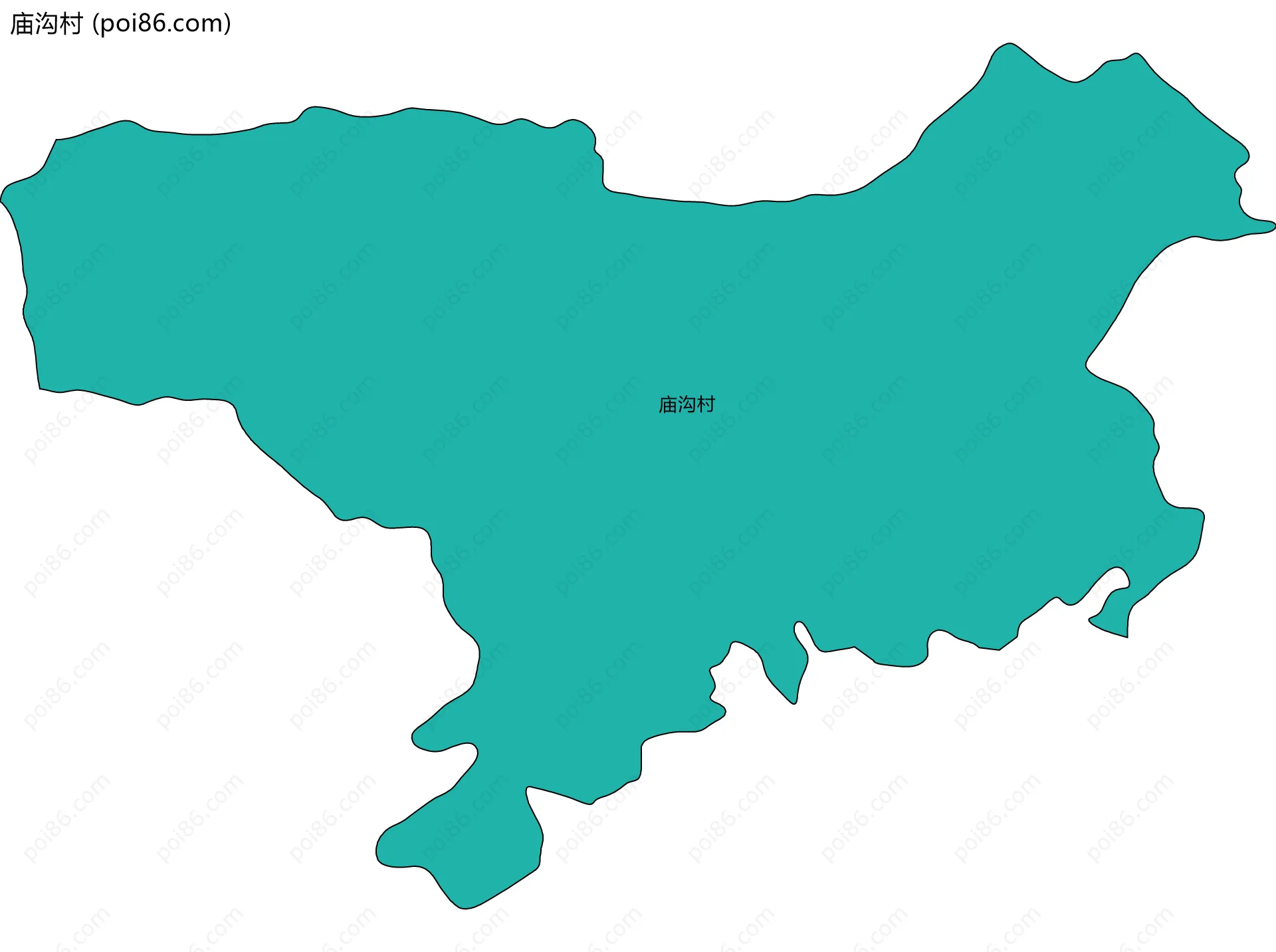 庙沟村边界地图
