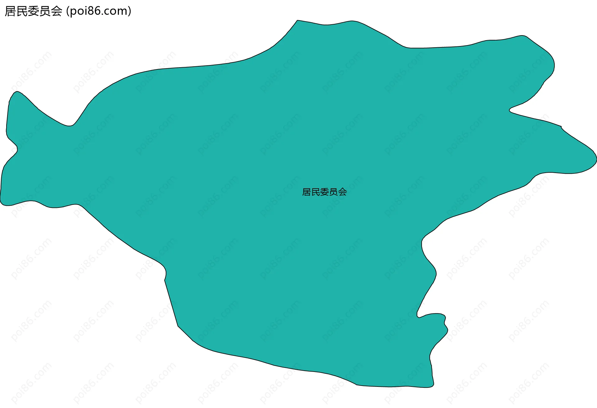 居民委员会边界地图