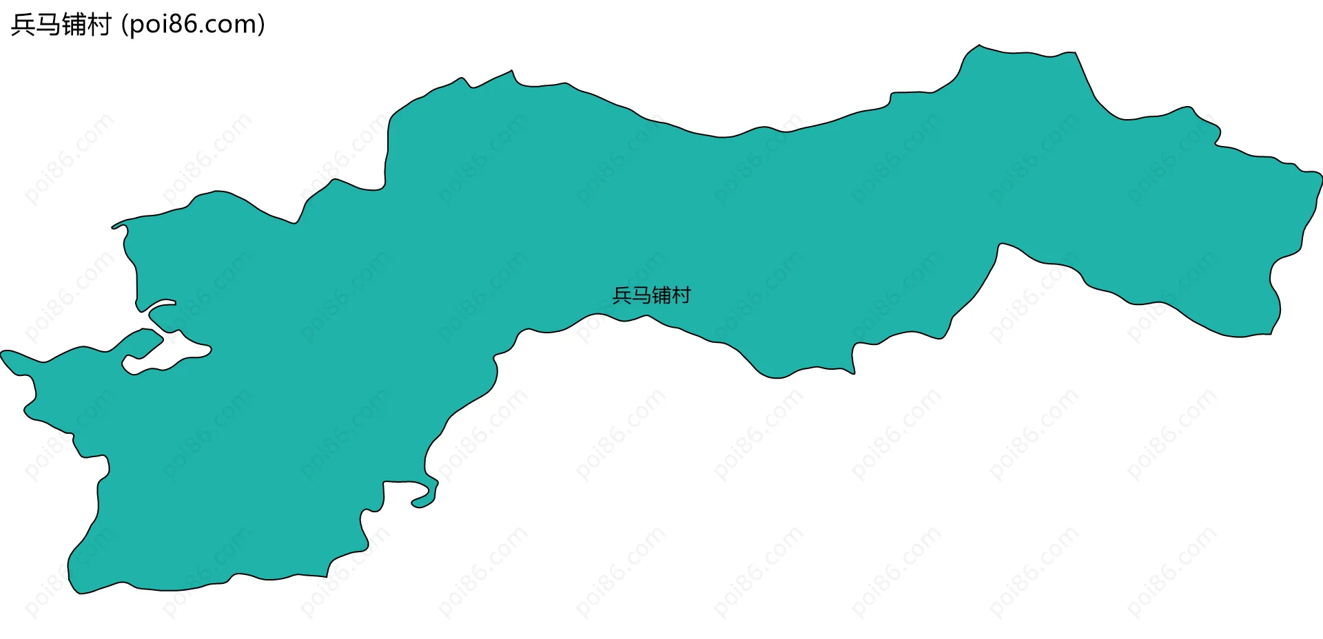 兵马铺村边界地图