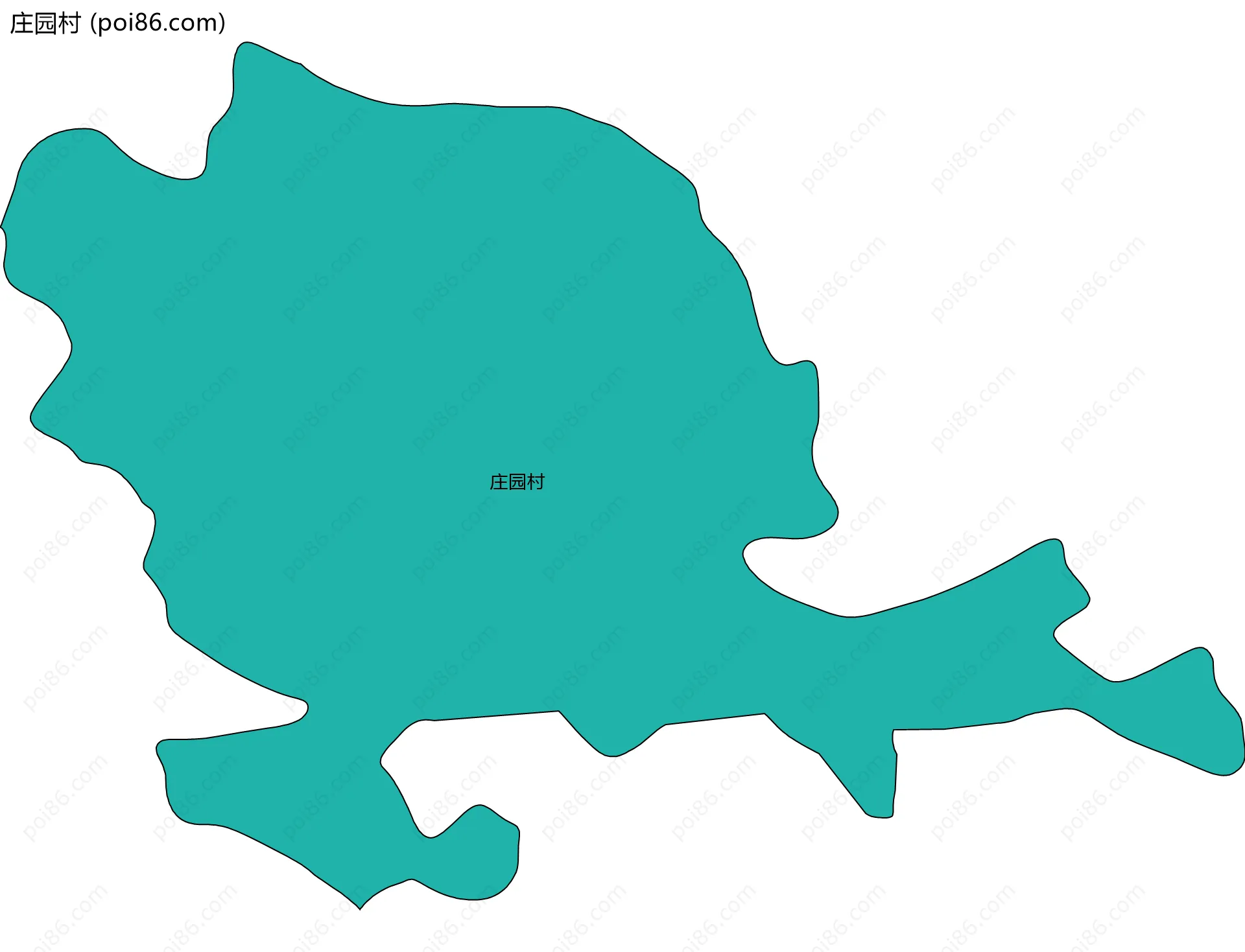 庄园村边界地图