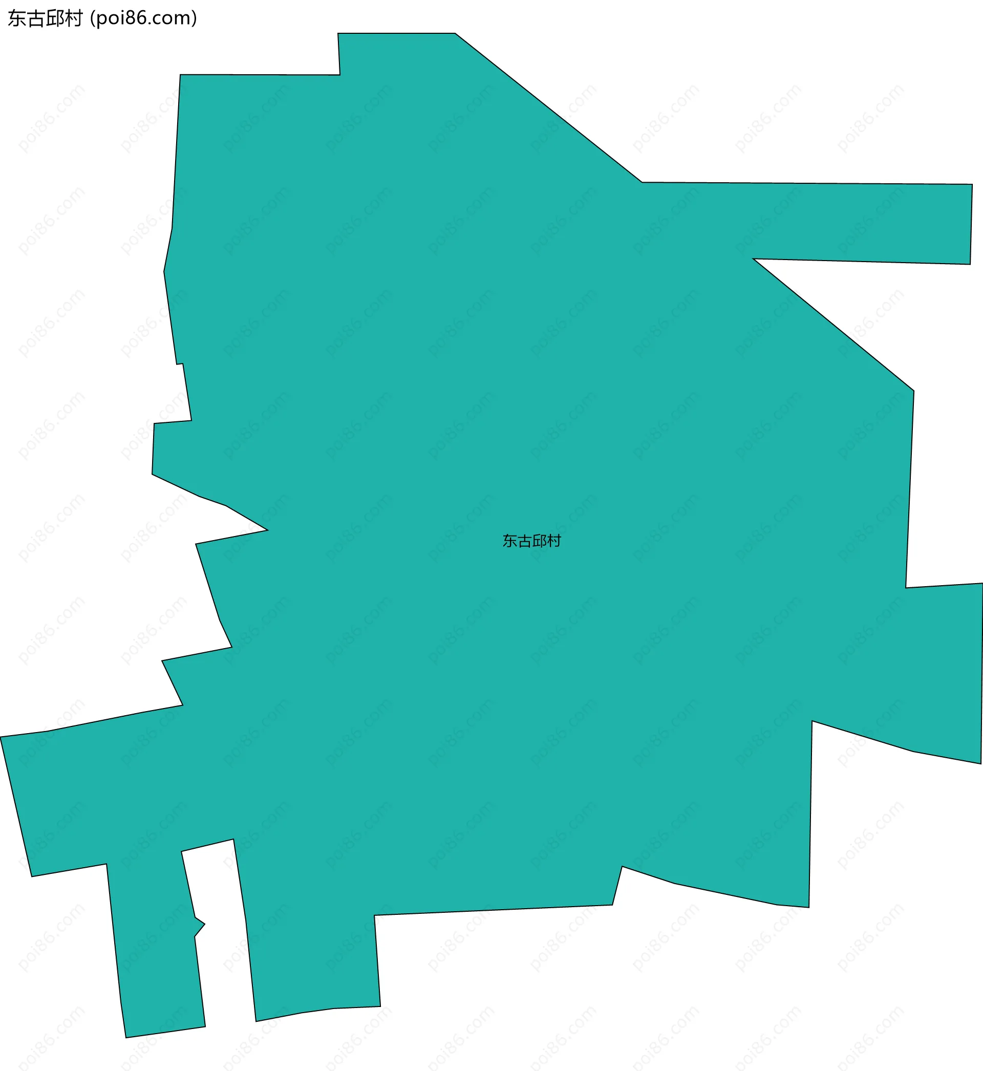 东古邱村边界地图