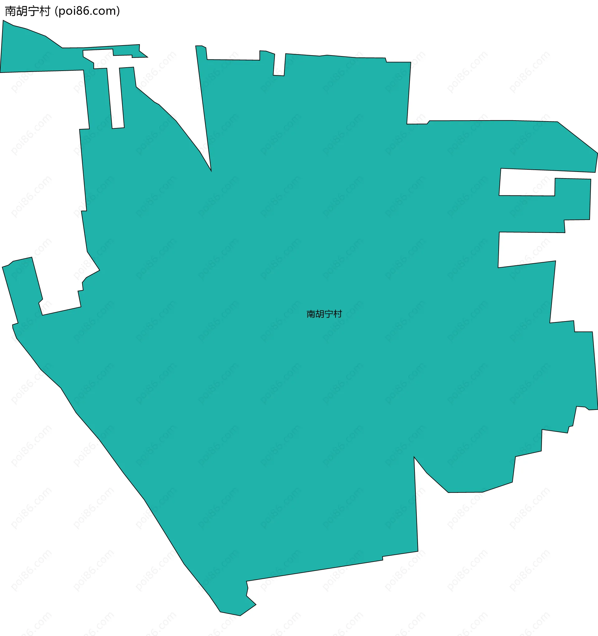 南胡宁村边界地图