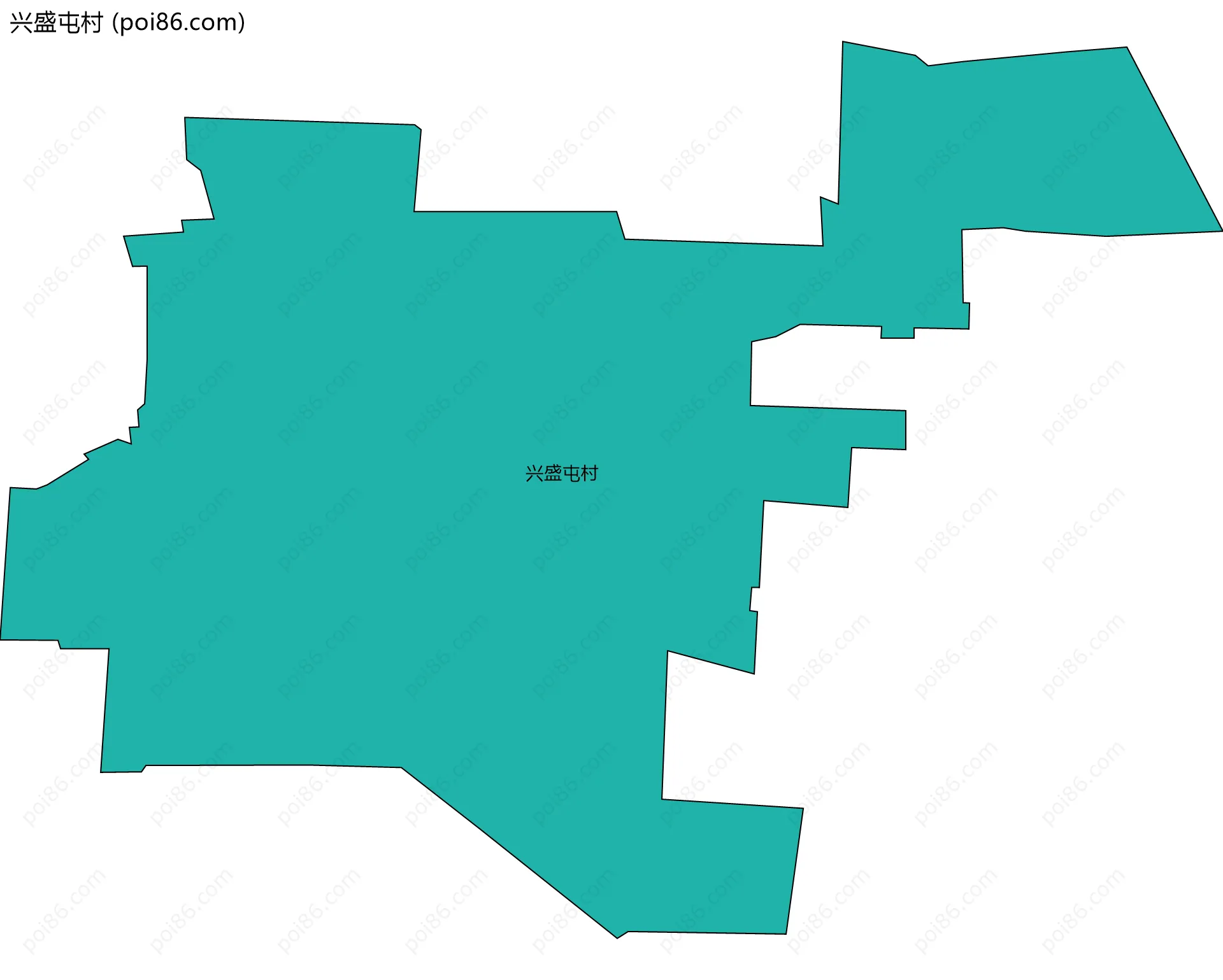 兴盛屯村边界地图