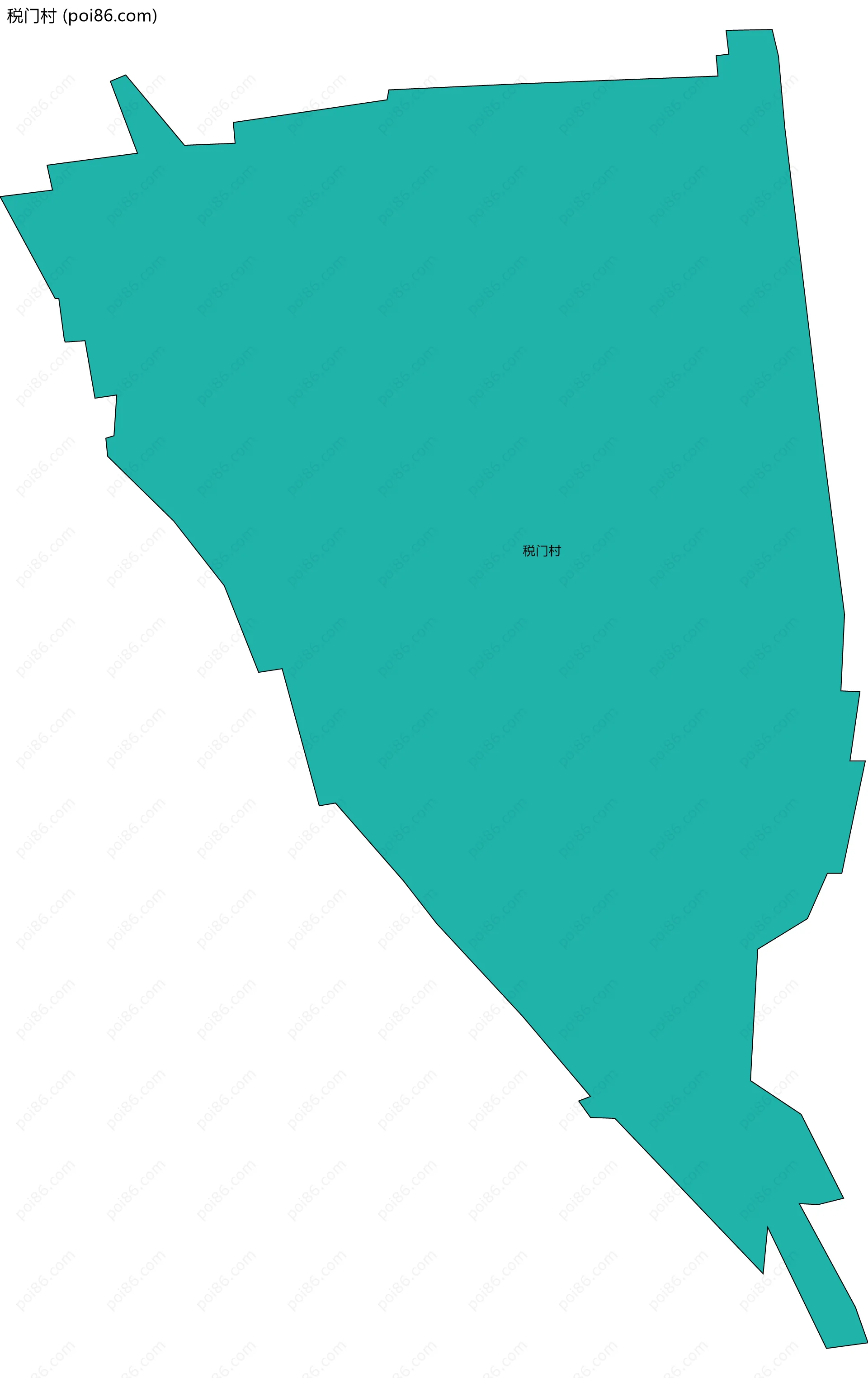 税门村边界地图