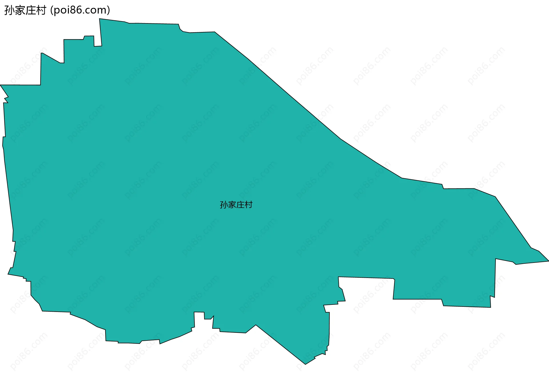 孙家庄村边界地图