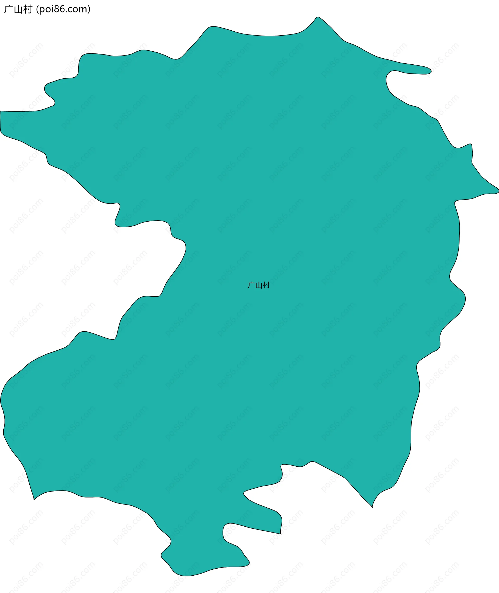 广山村边界地图