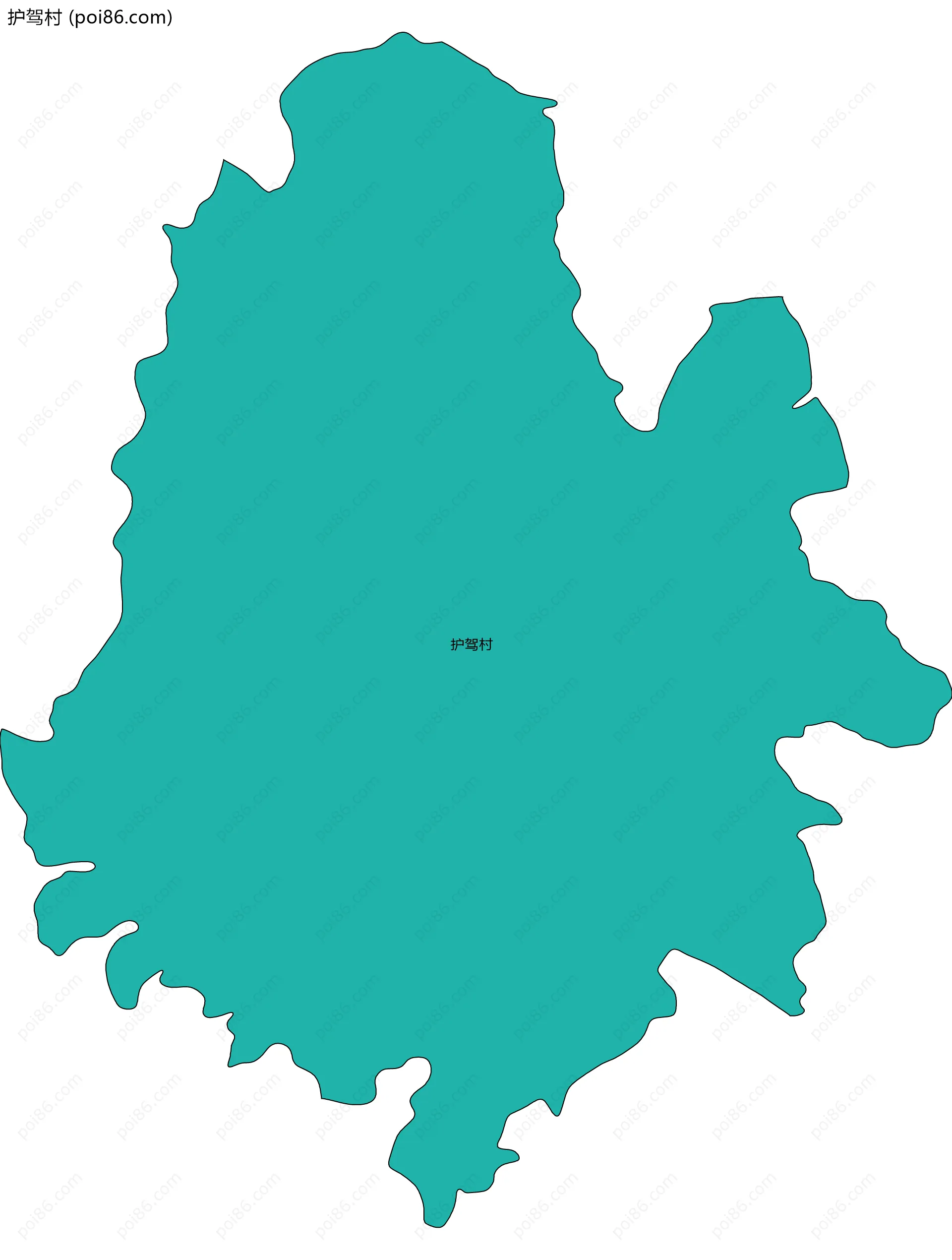 护驾村边界地图