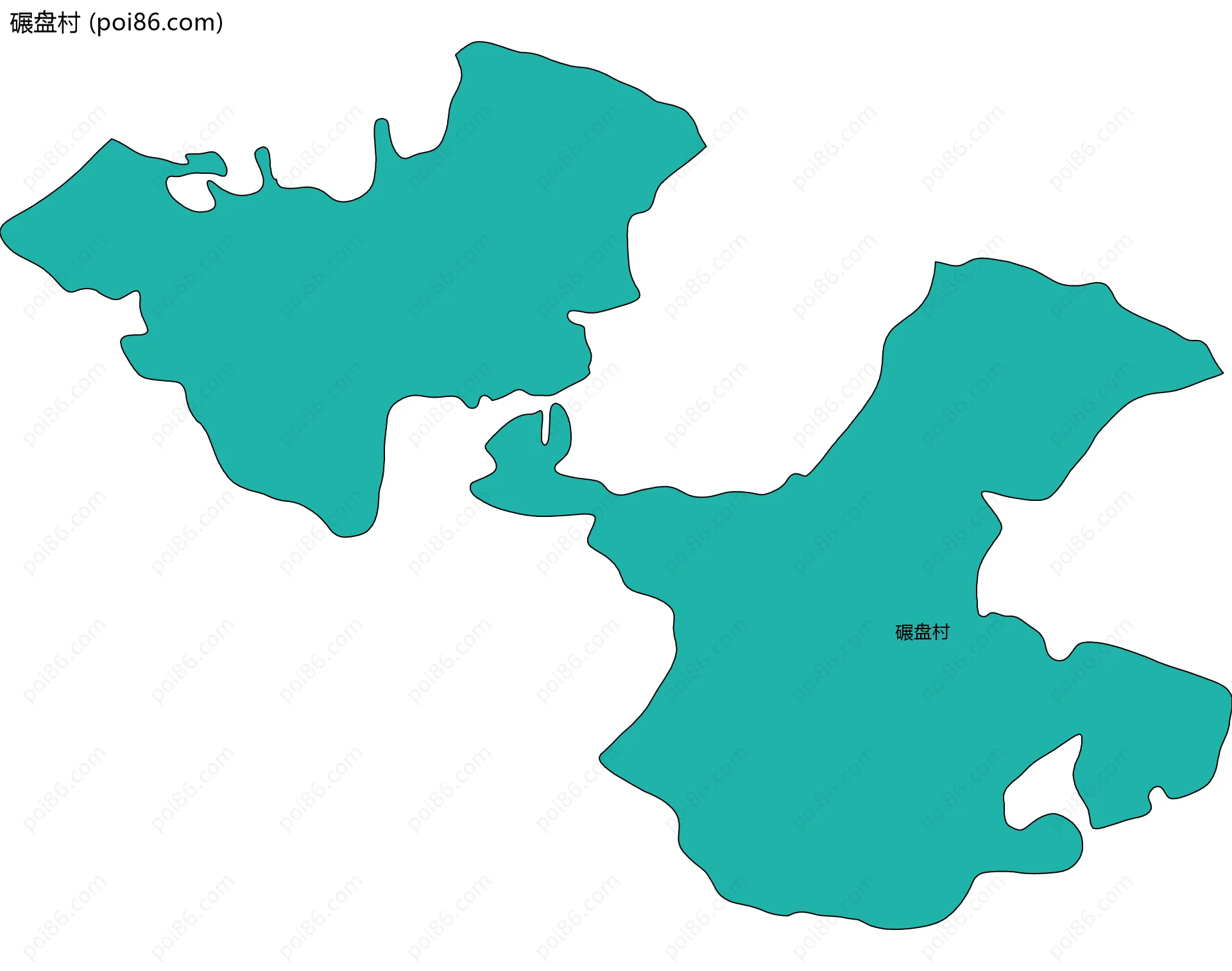 碾盘村边界地图