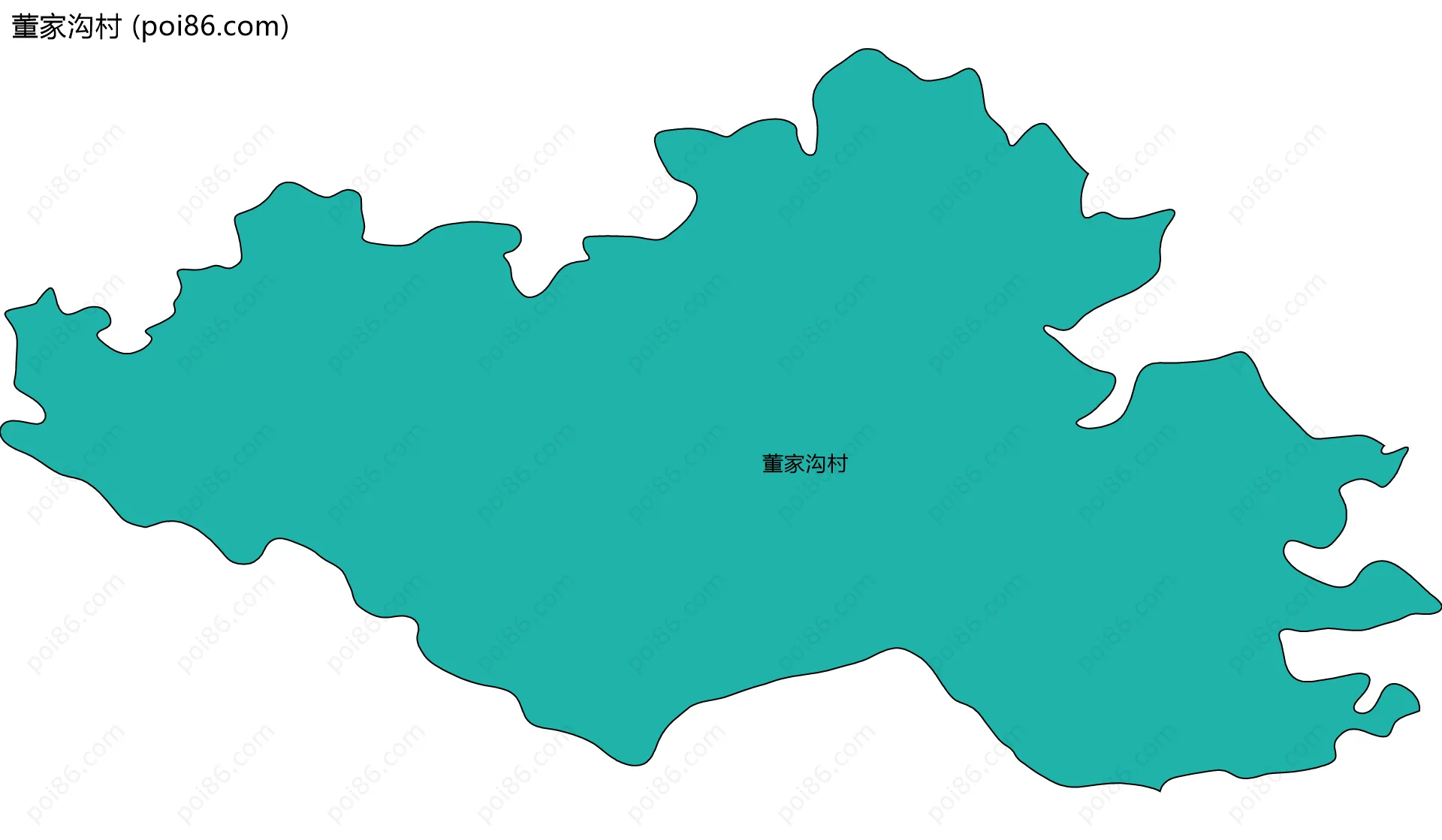 董家沟村边界地图