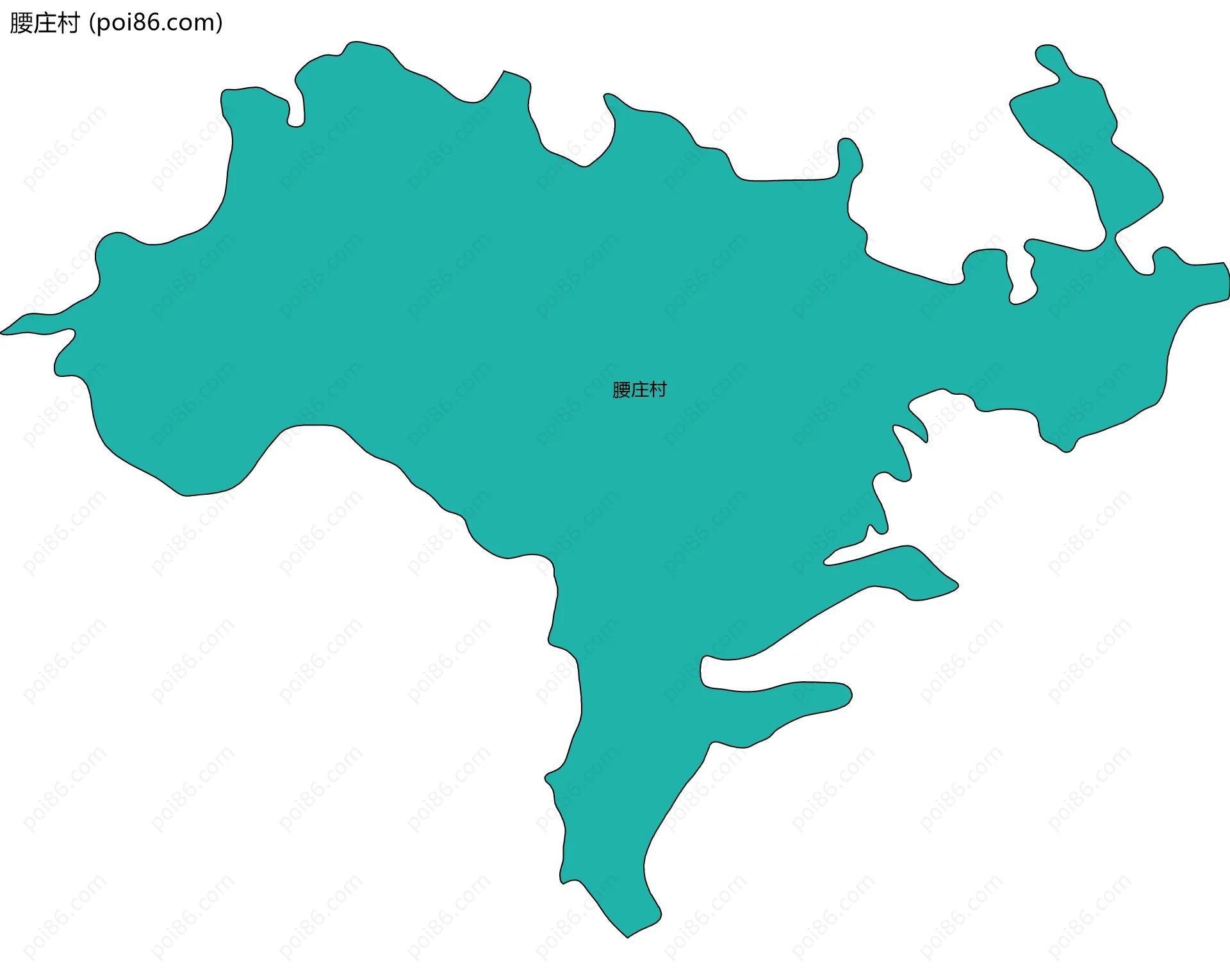 腰庄村边界地图