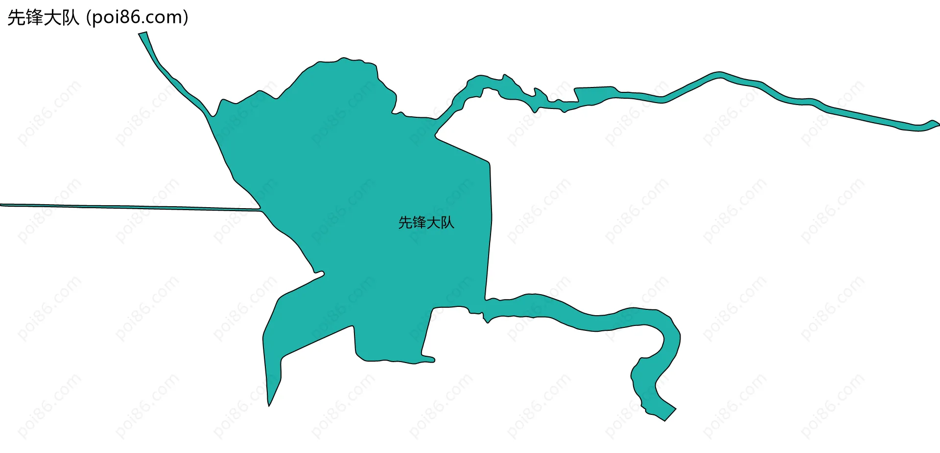 先锋大队边界地图