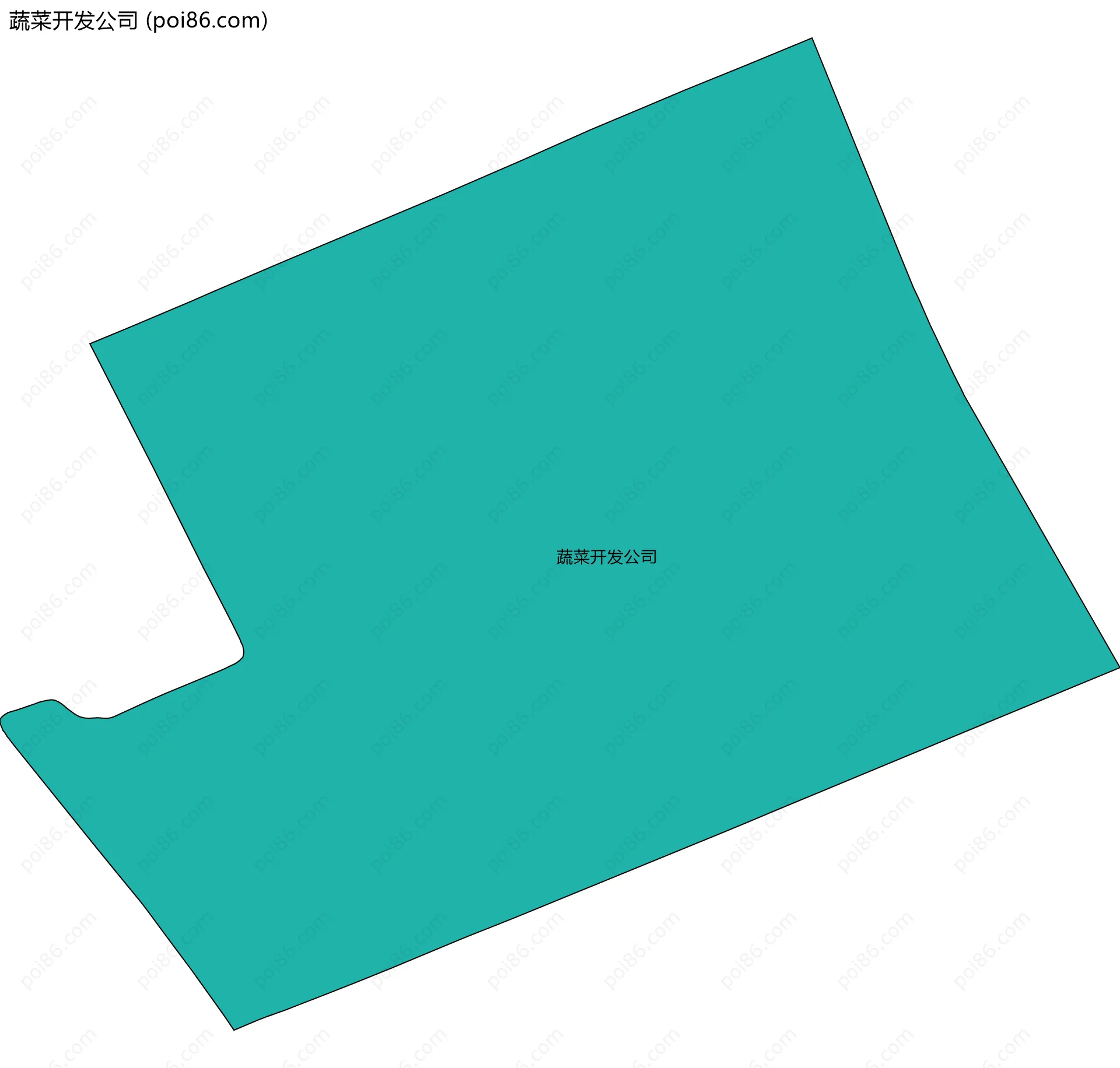 蔬菜开发公司边界地图