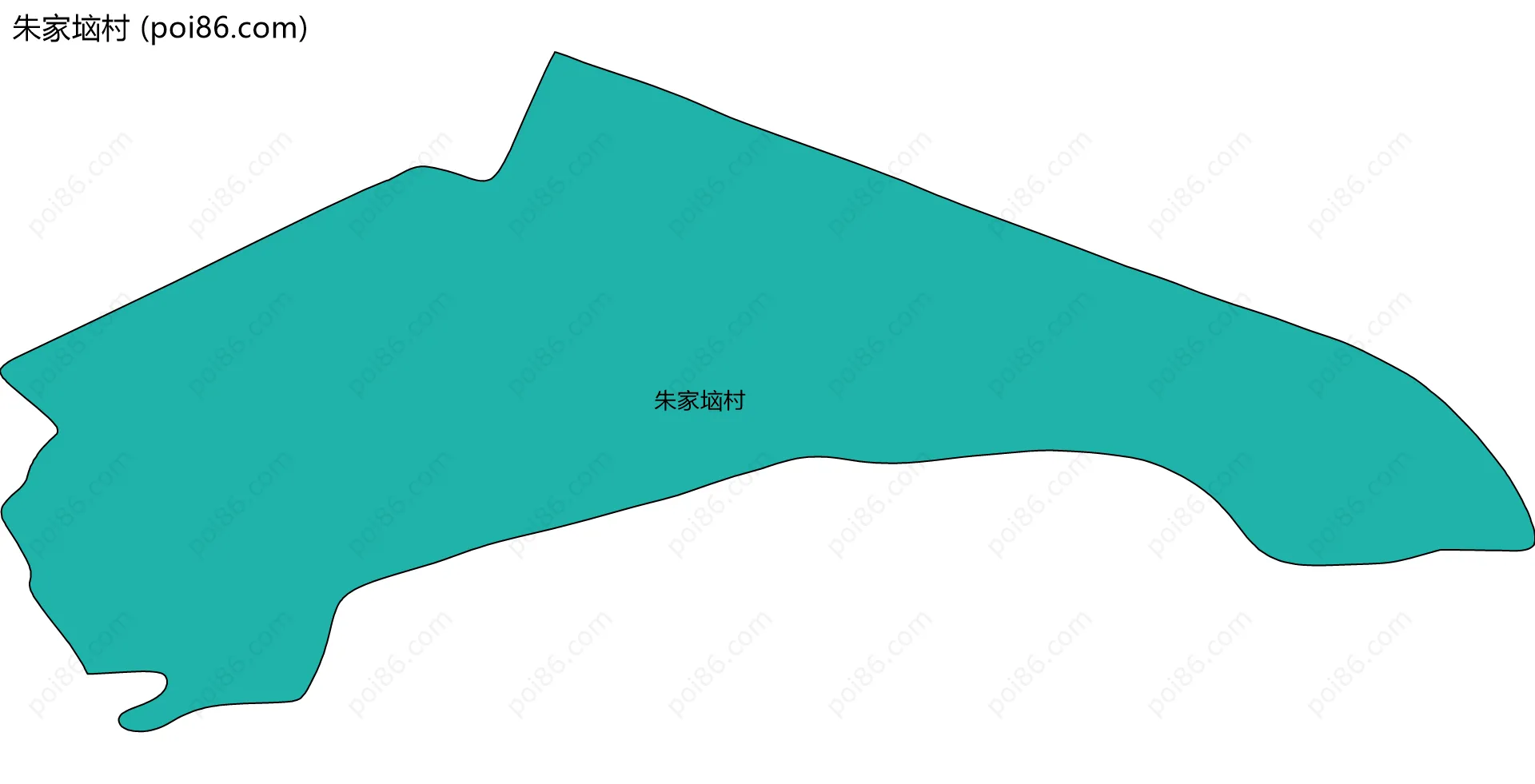 朱家垴村边界地图