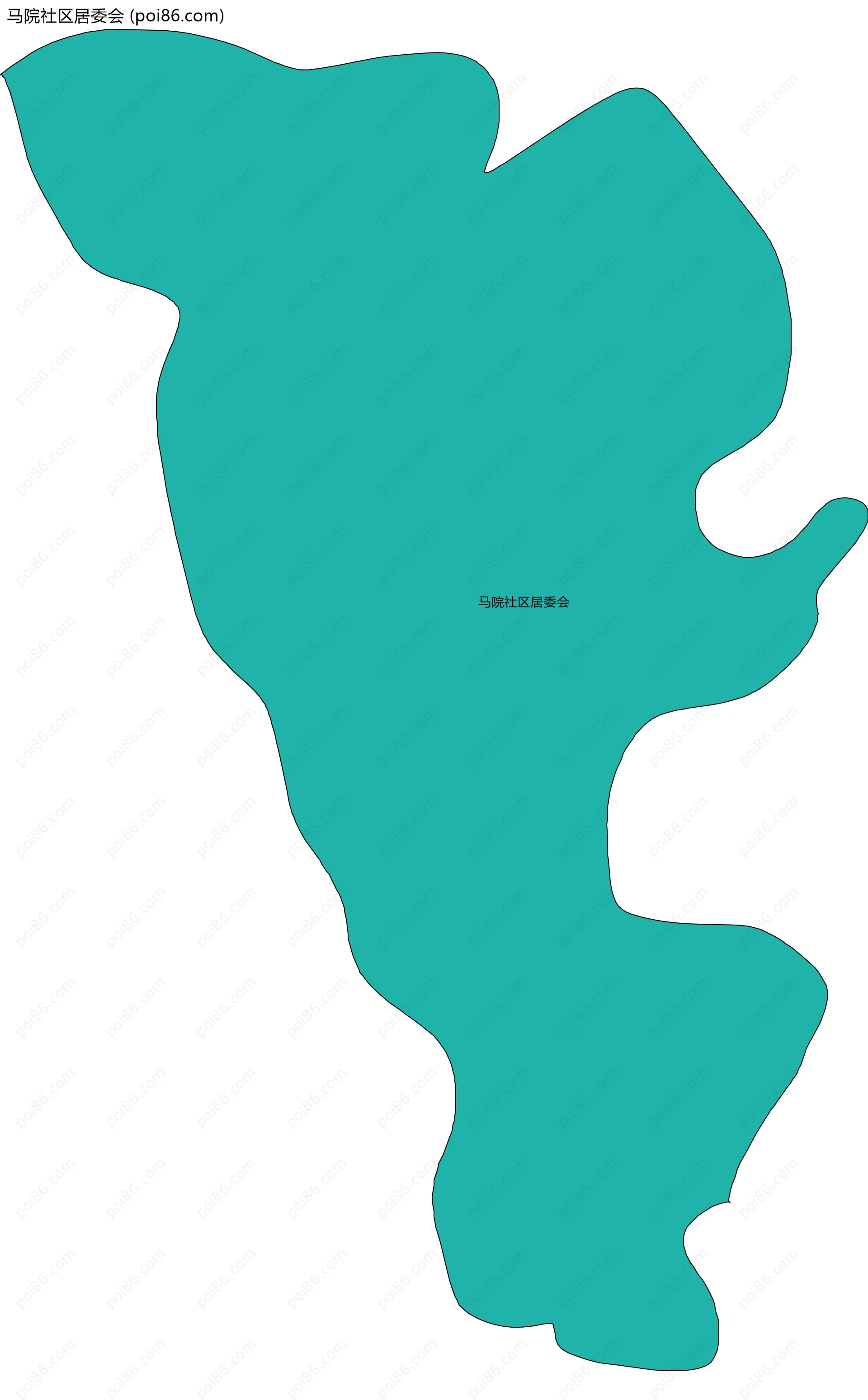 马院社区居委会边界地图