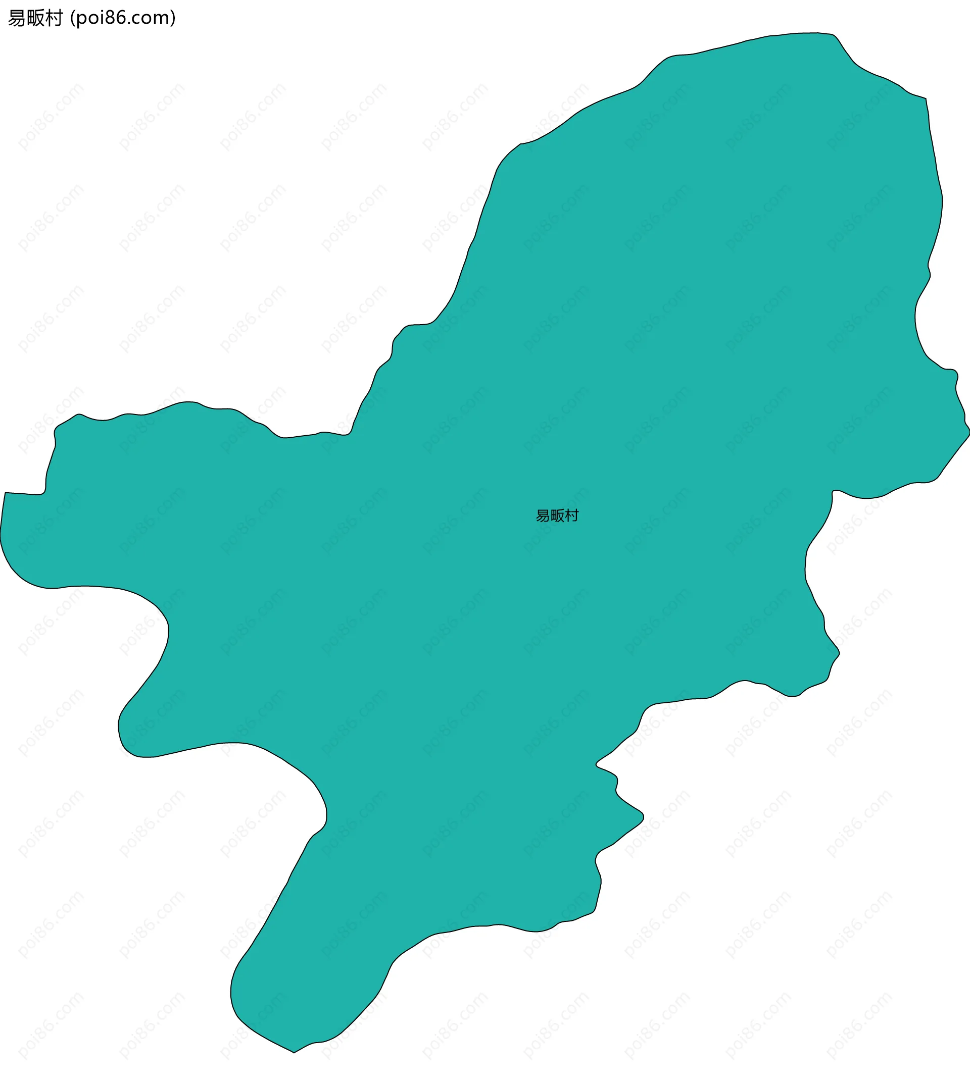 易畈村边界地图