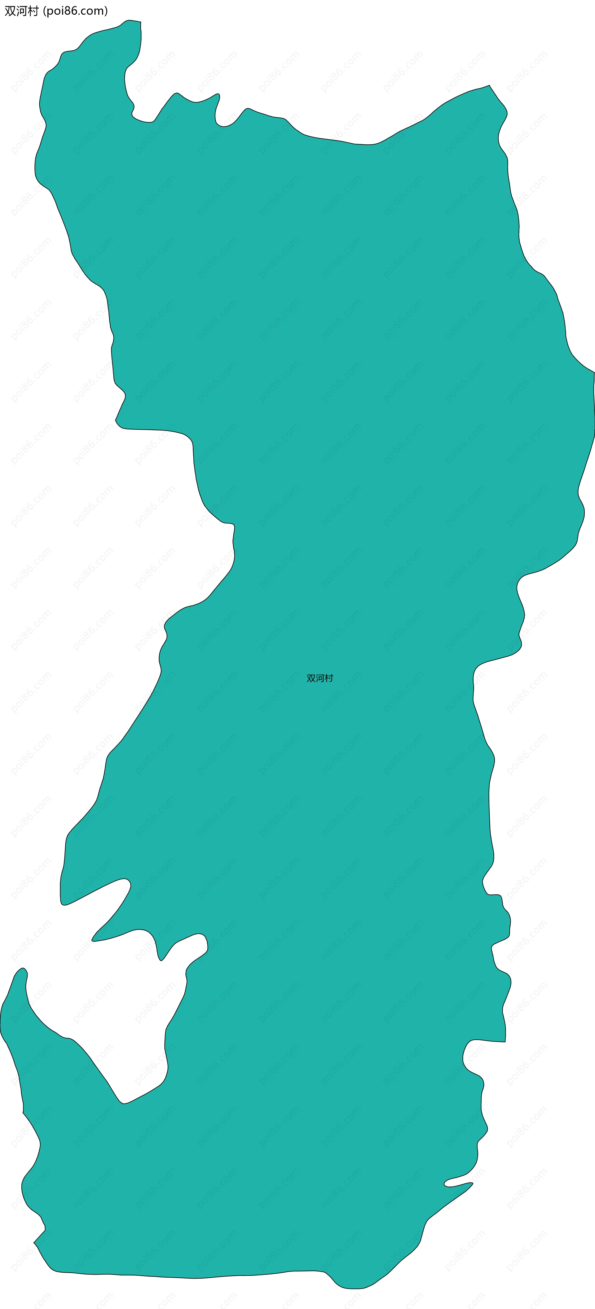 双河村边界地图