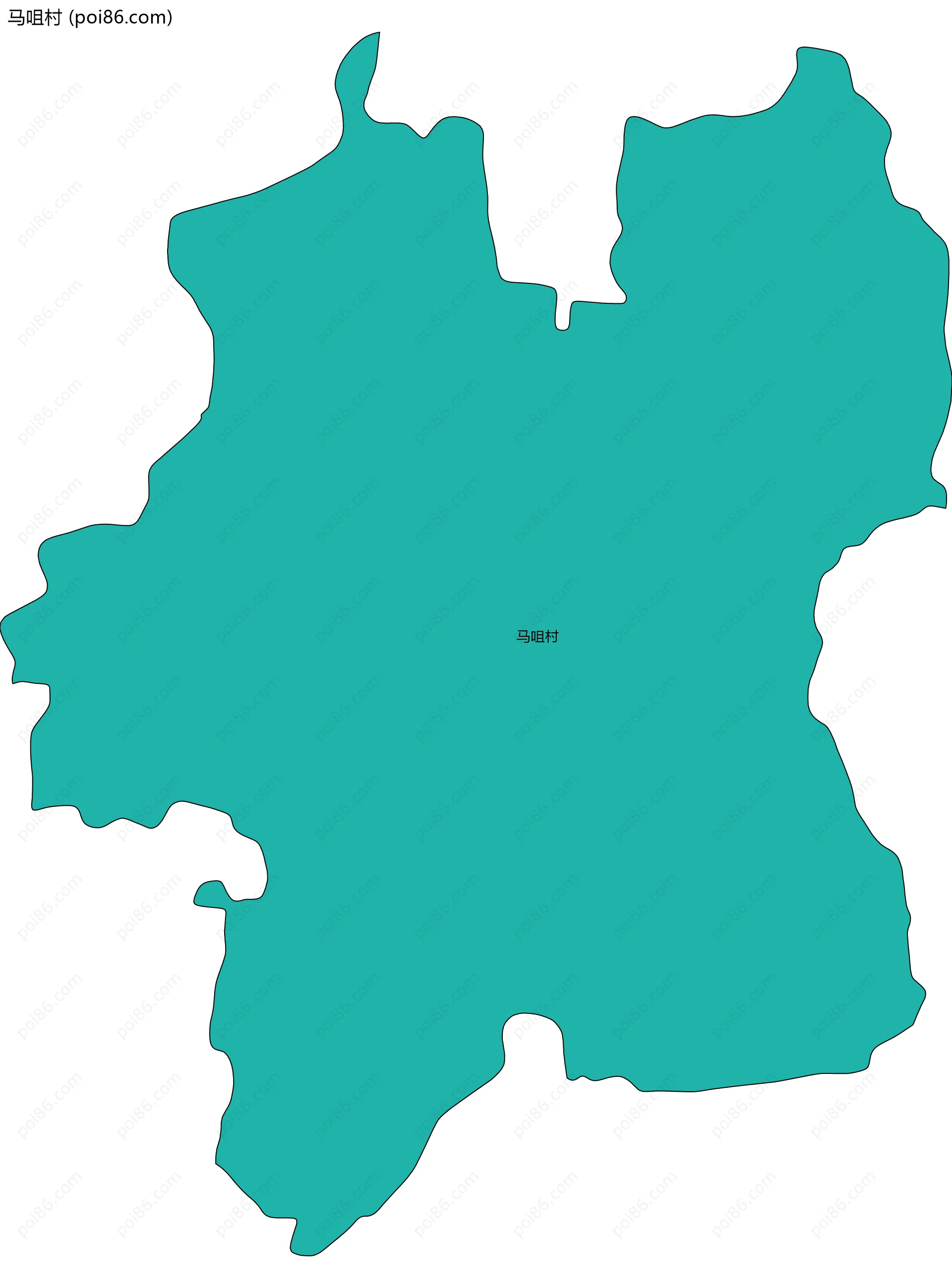马咀村边界地图