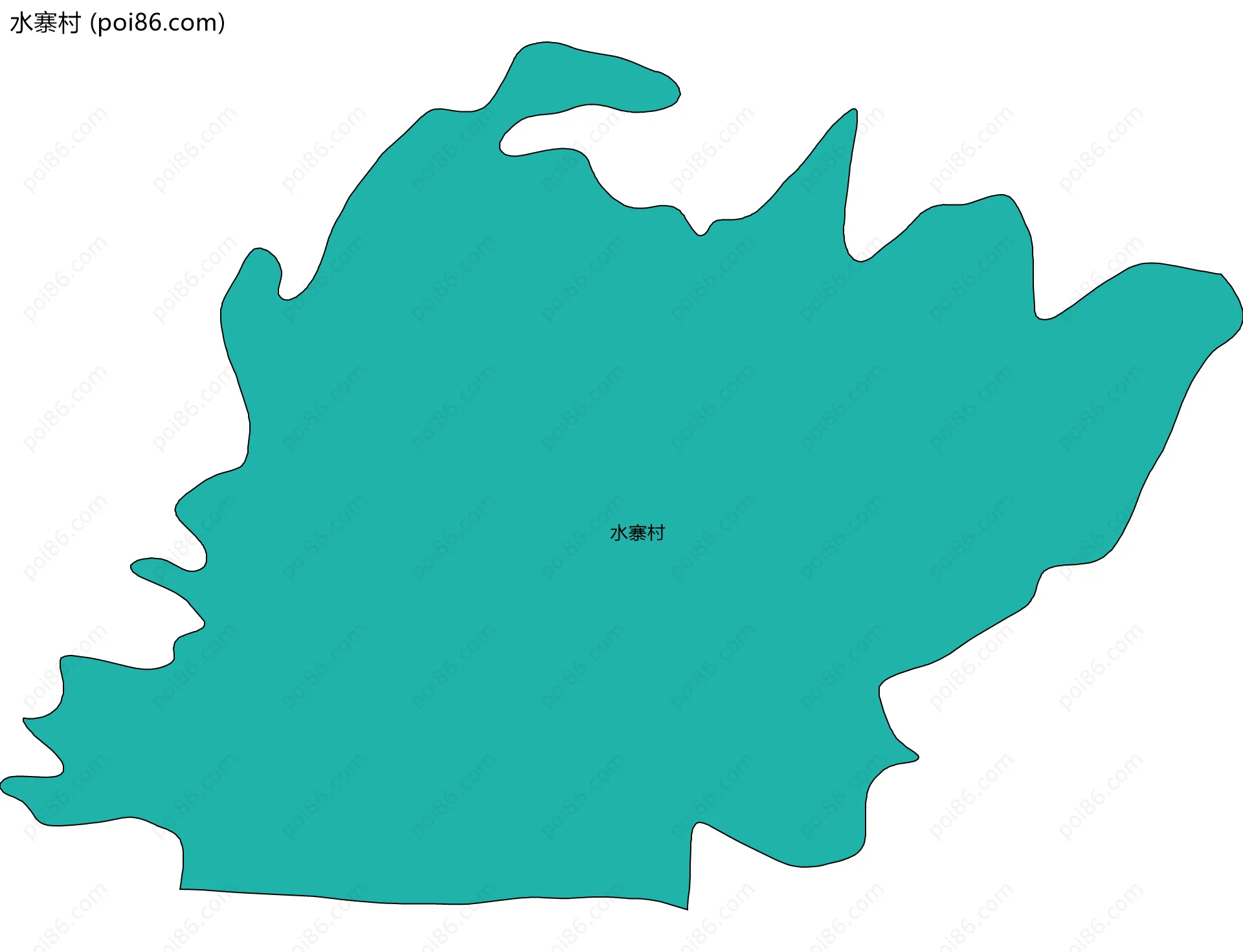 水寨村边界地图