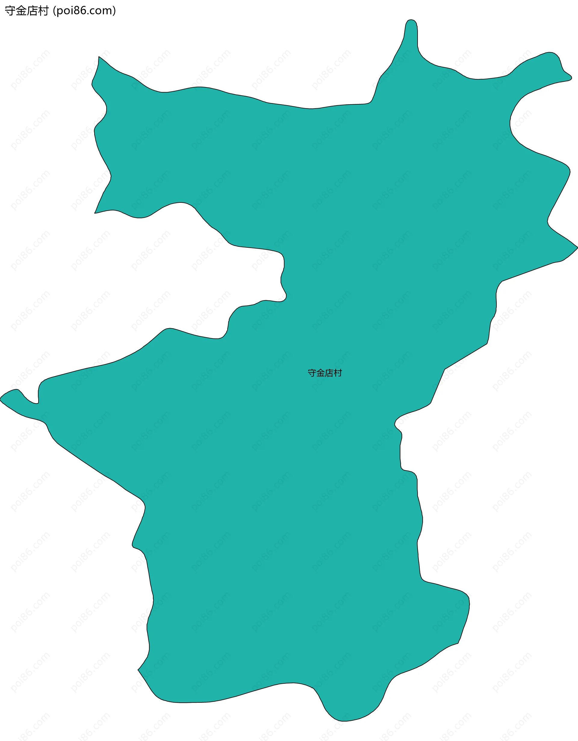 守金店村边界地图