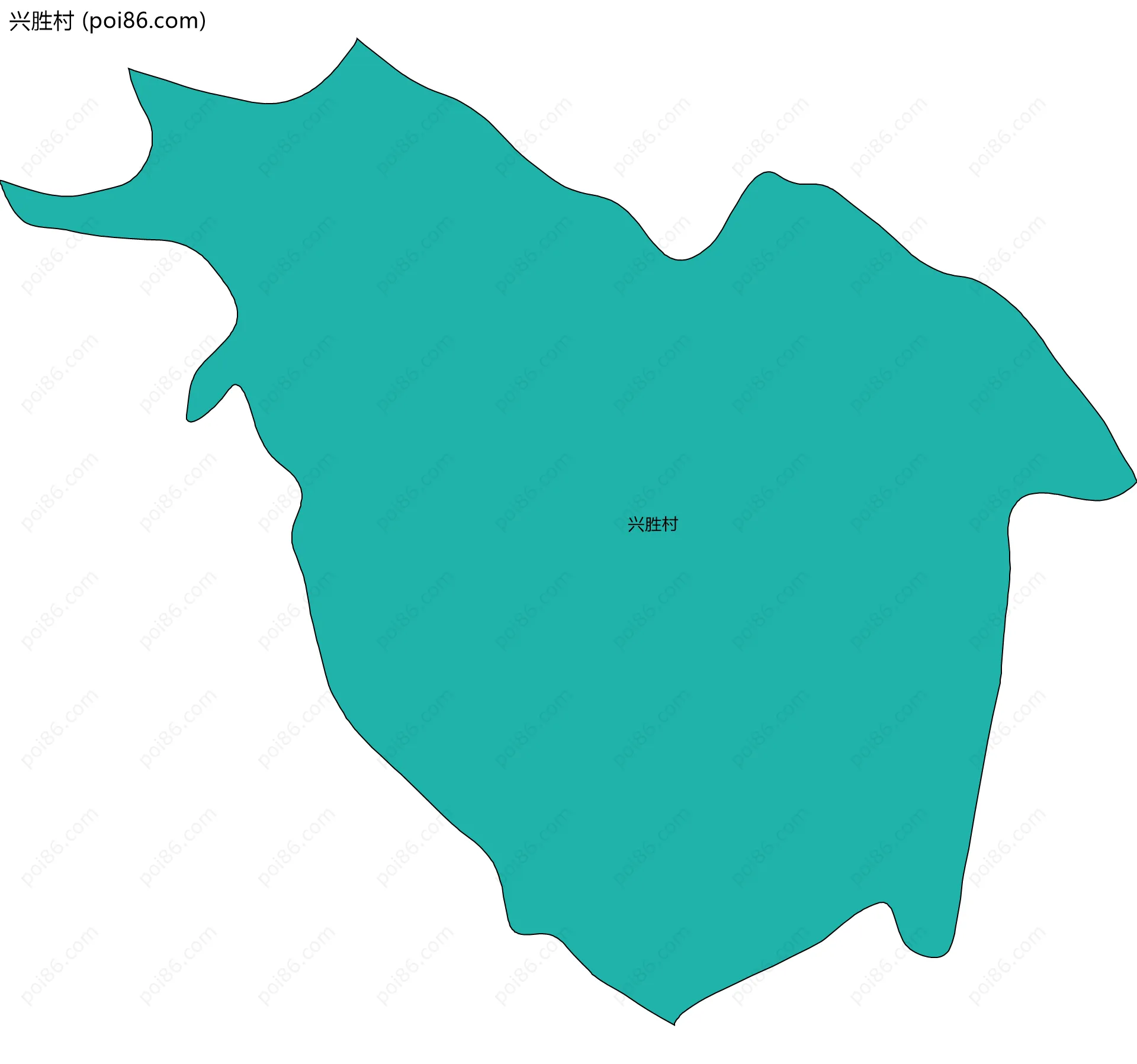 兴胜村边界地图