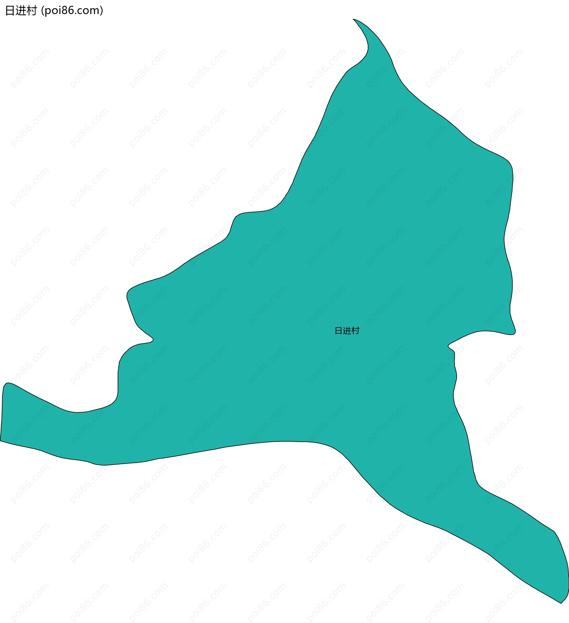 日进村边界地图