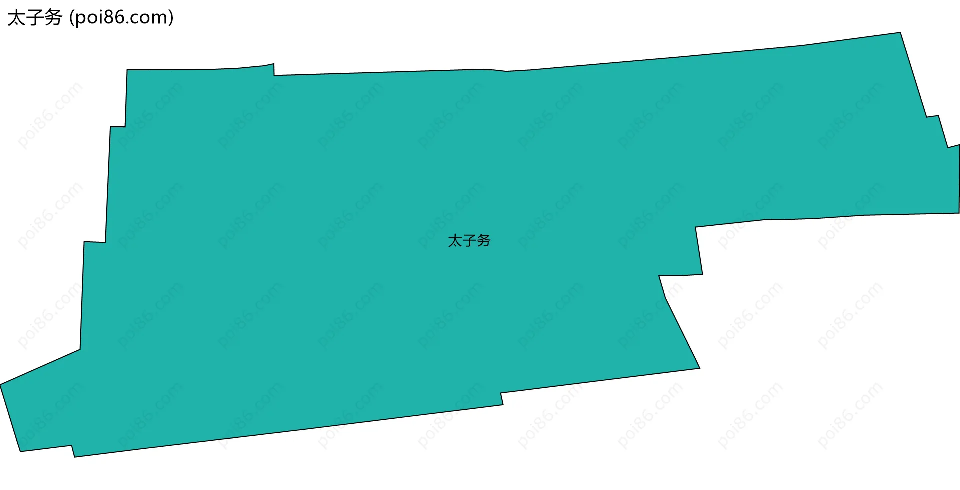 太子务边界地图