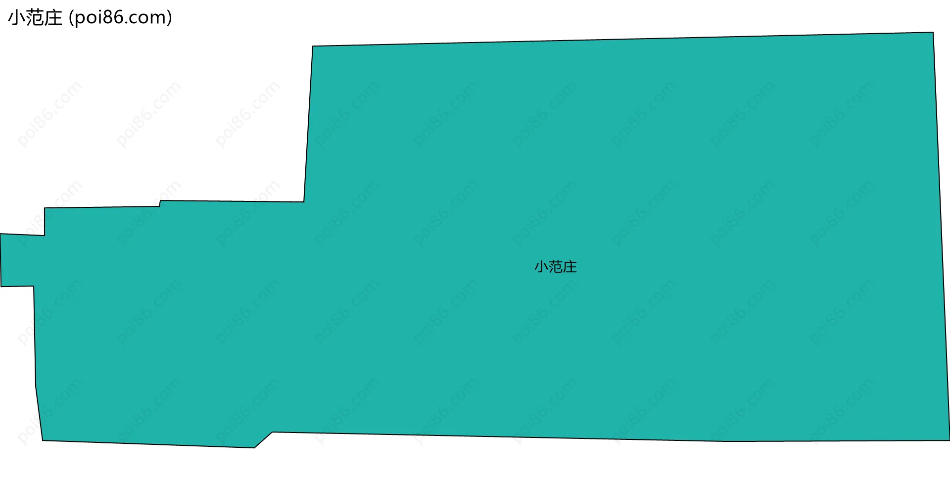 小范庄边界地图