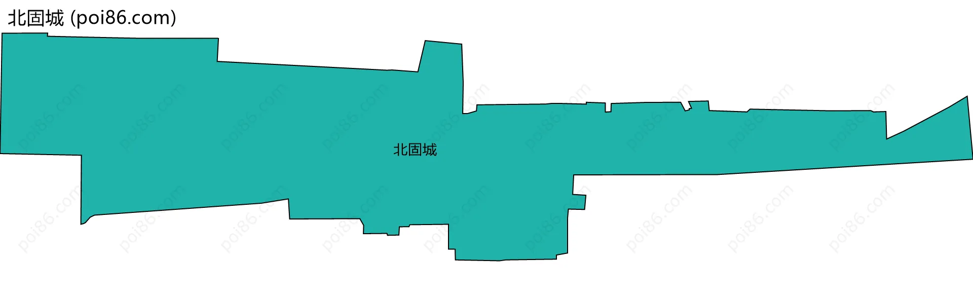 北固城边界地图