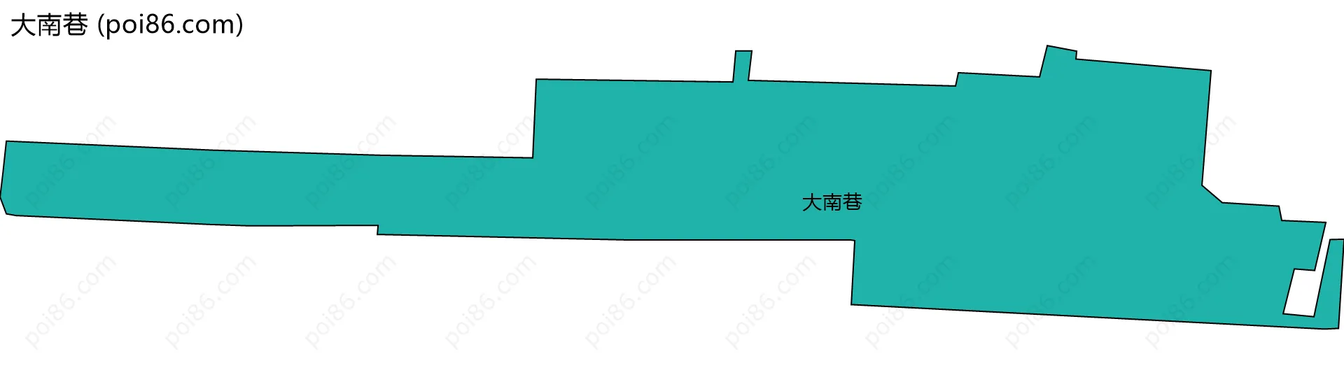 大南巷边界地图