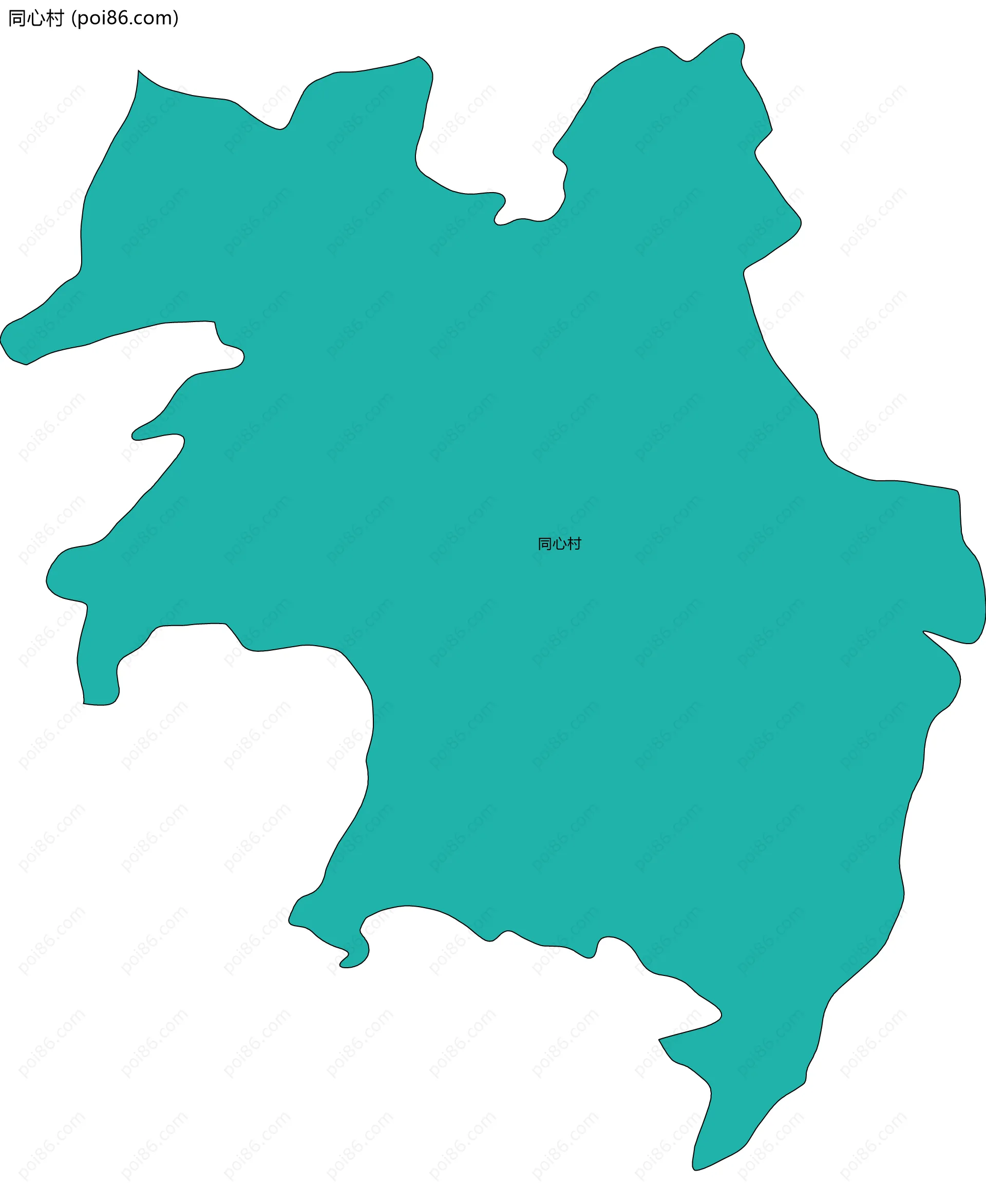 同心村边界地图