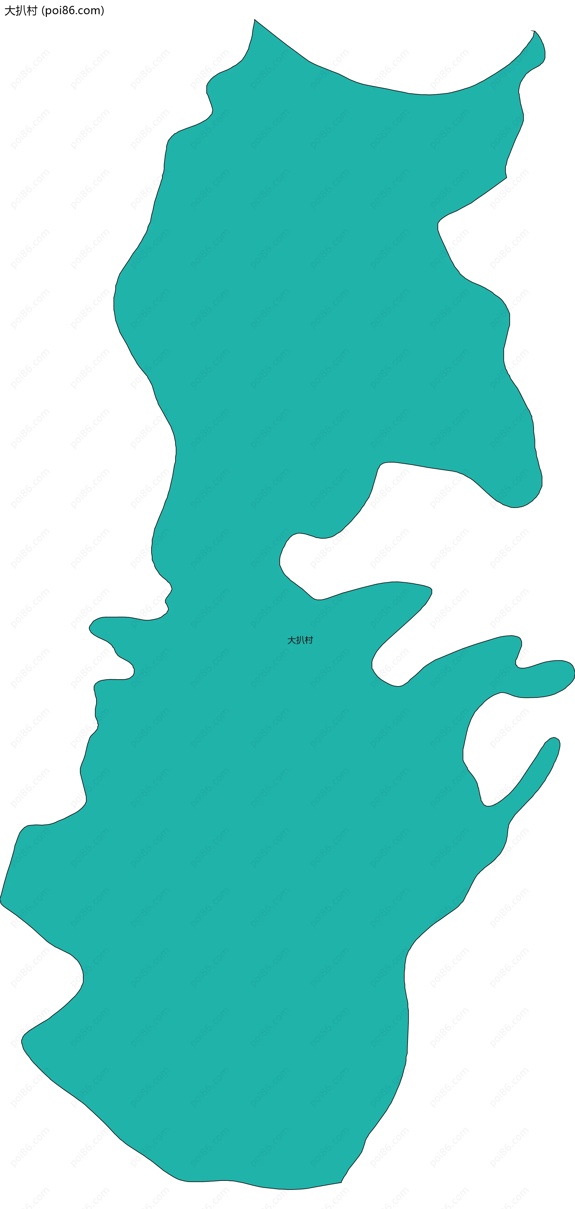 大扒村边界地图