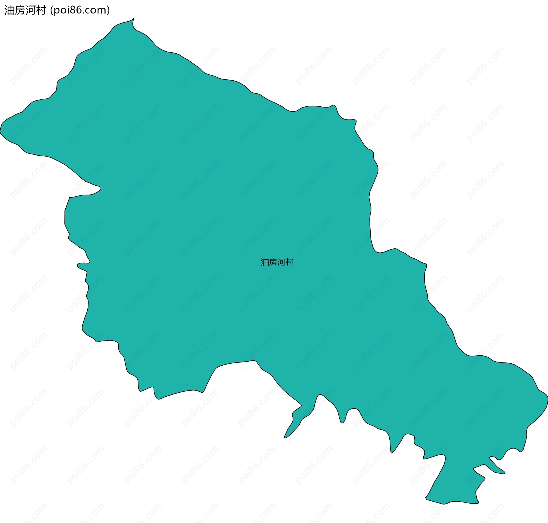 油房河村边界地图