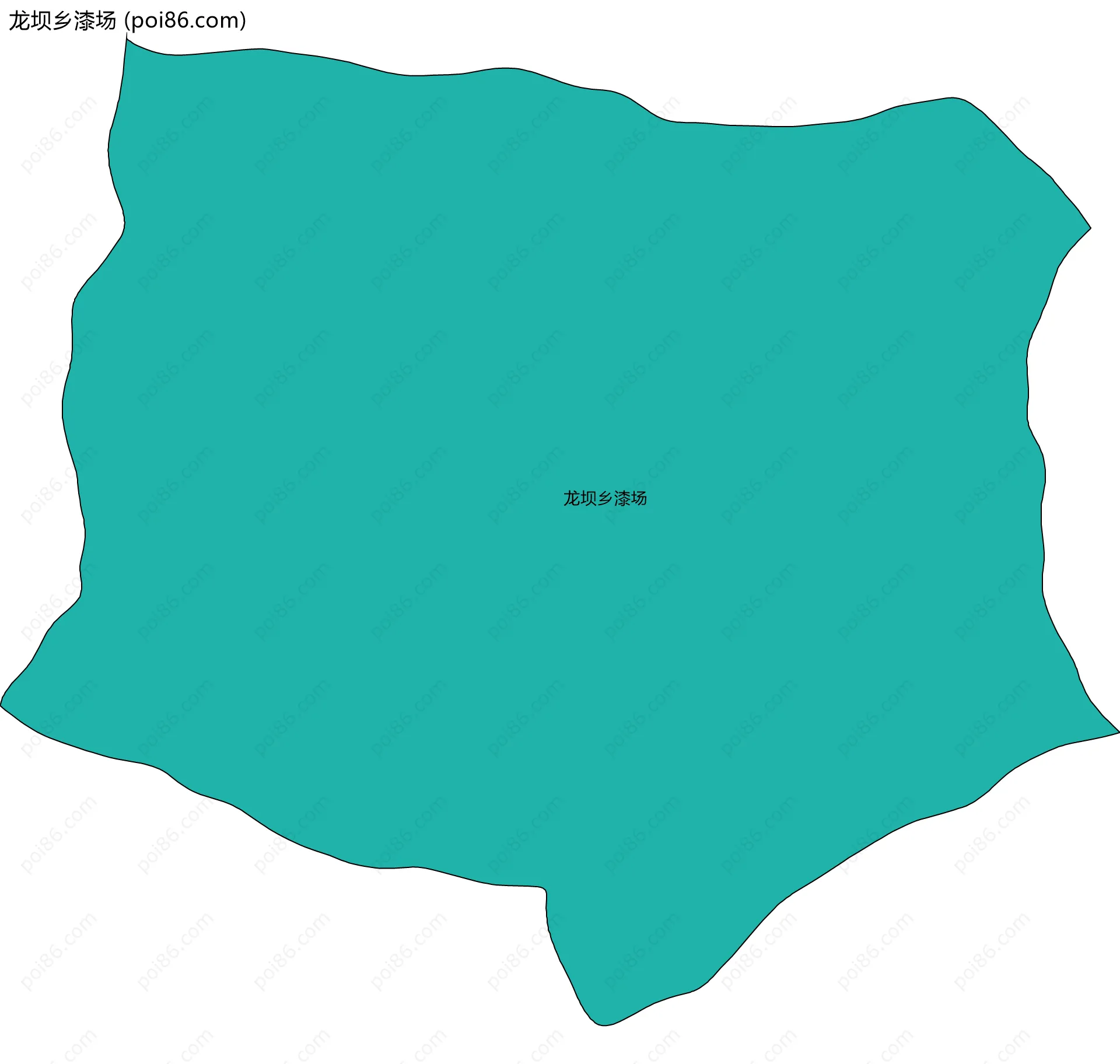 龙坝乡漆场边界地图