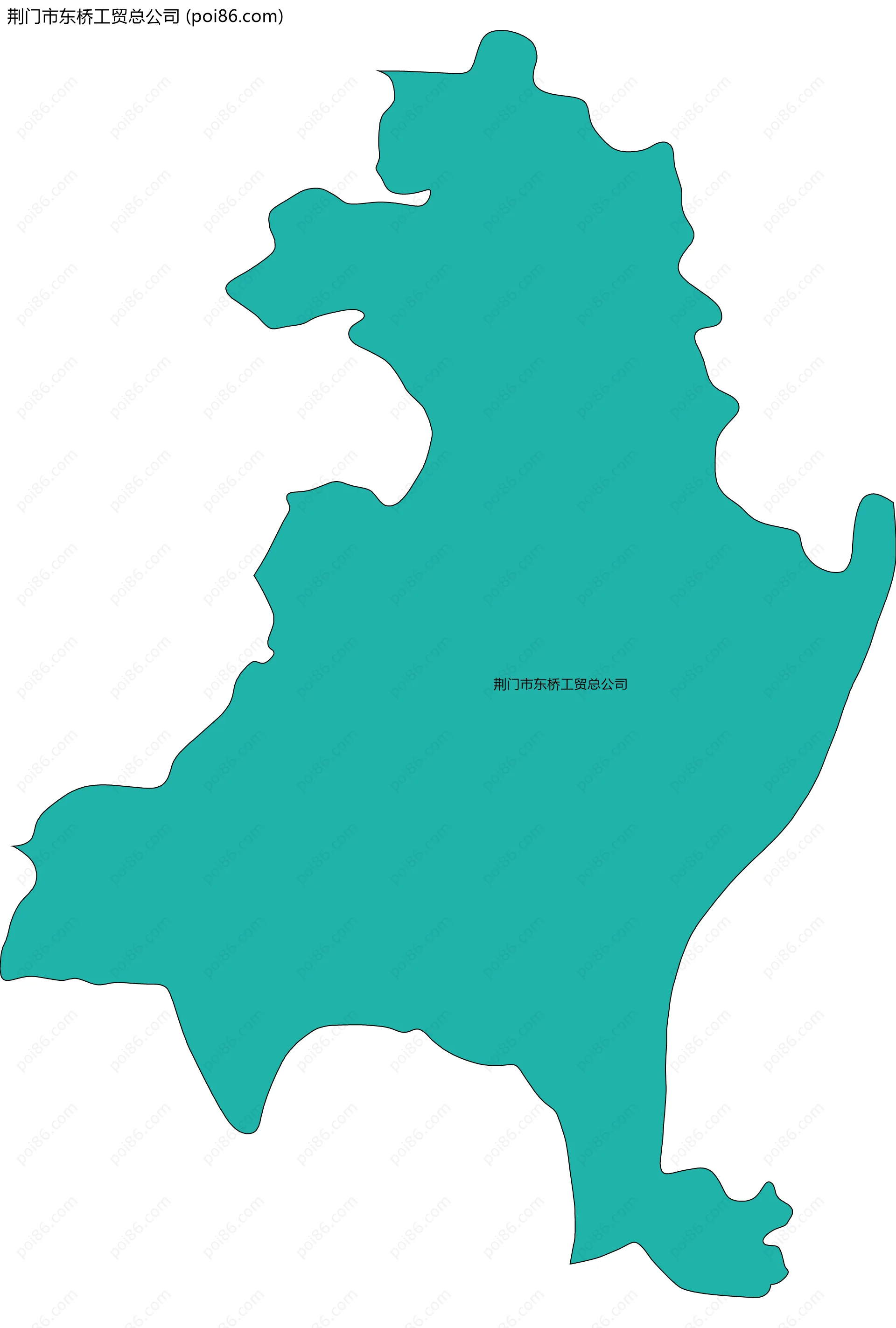 荆门市东桥工贸总公司边界地图