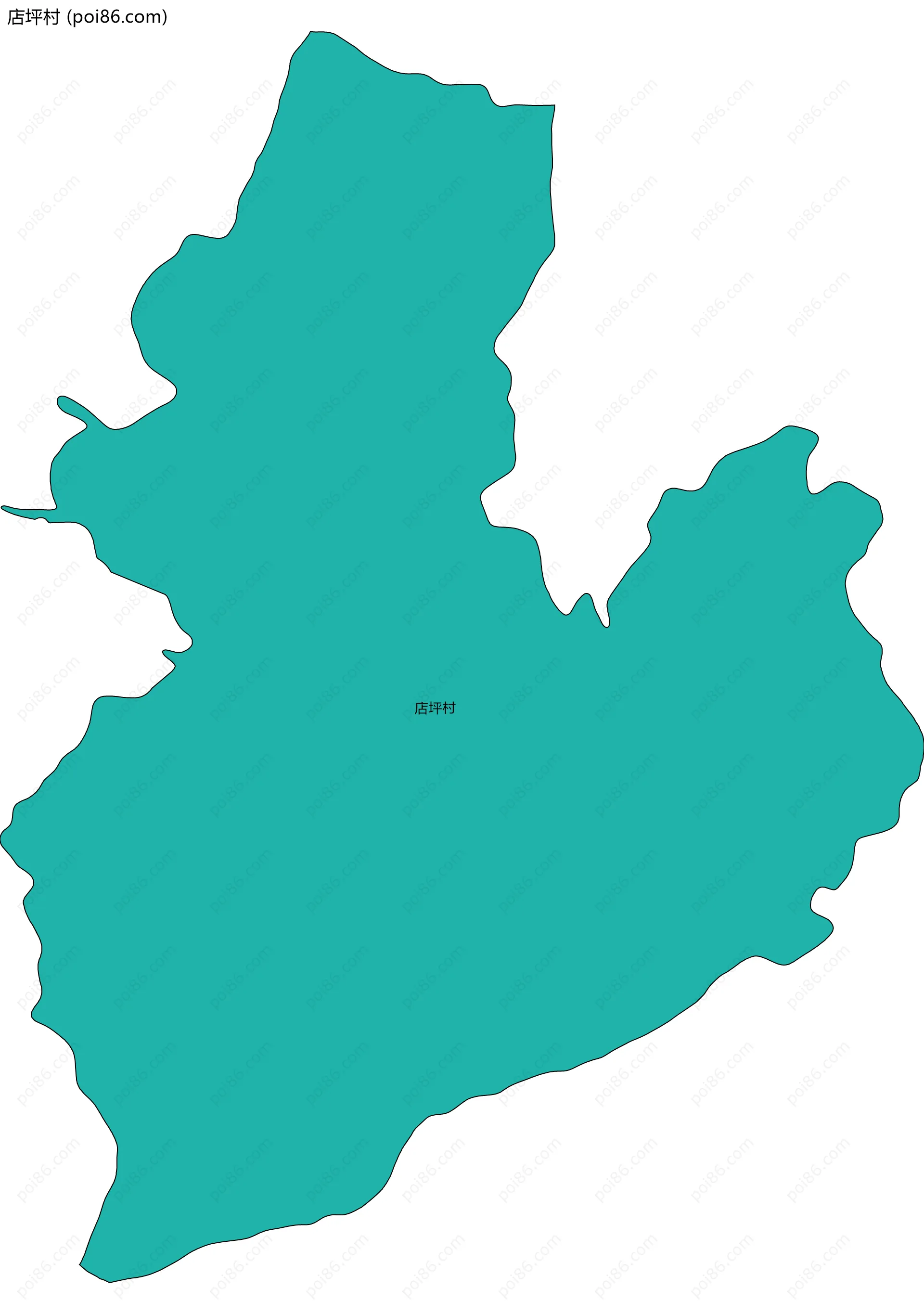 店坪村边界地图