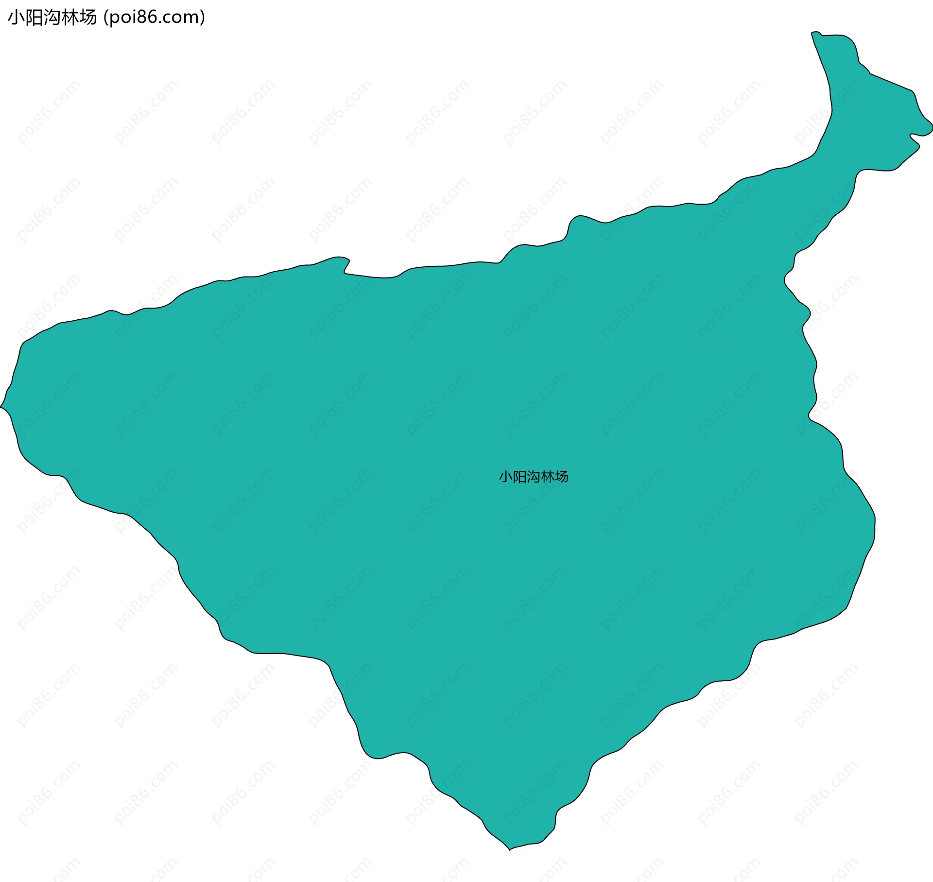 小阳沟林场边界地图