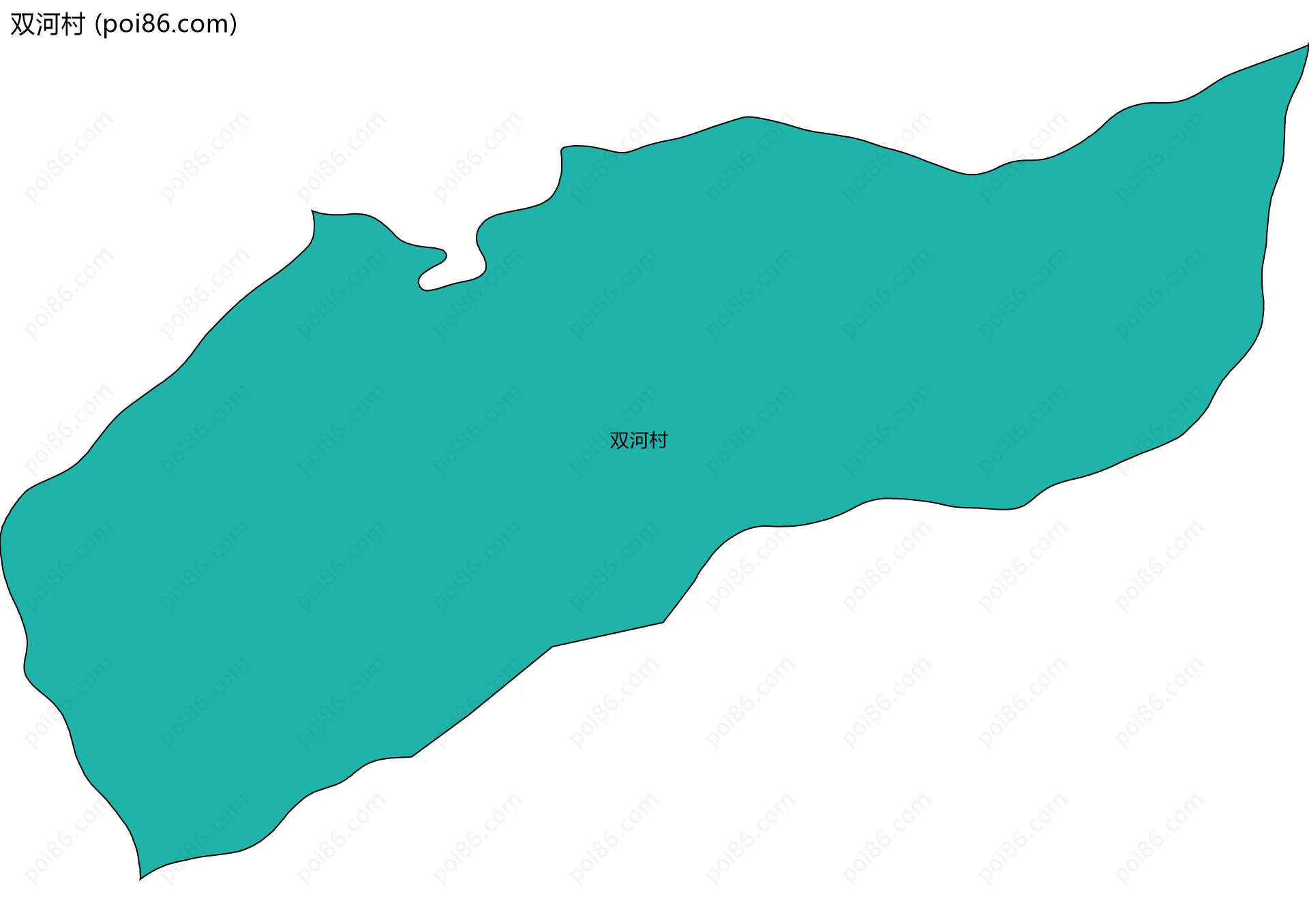 双河村边界地图