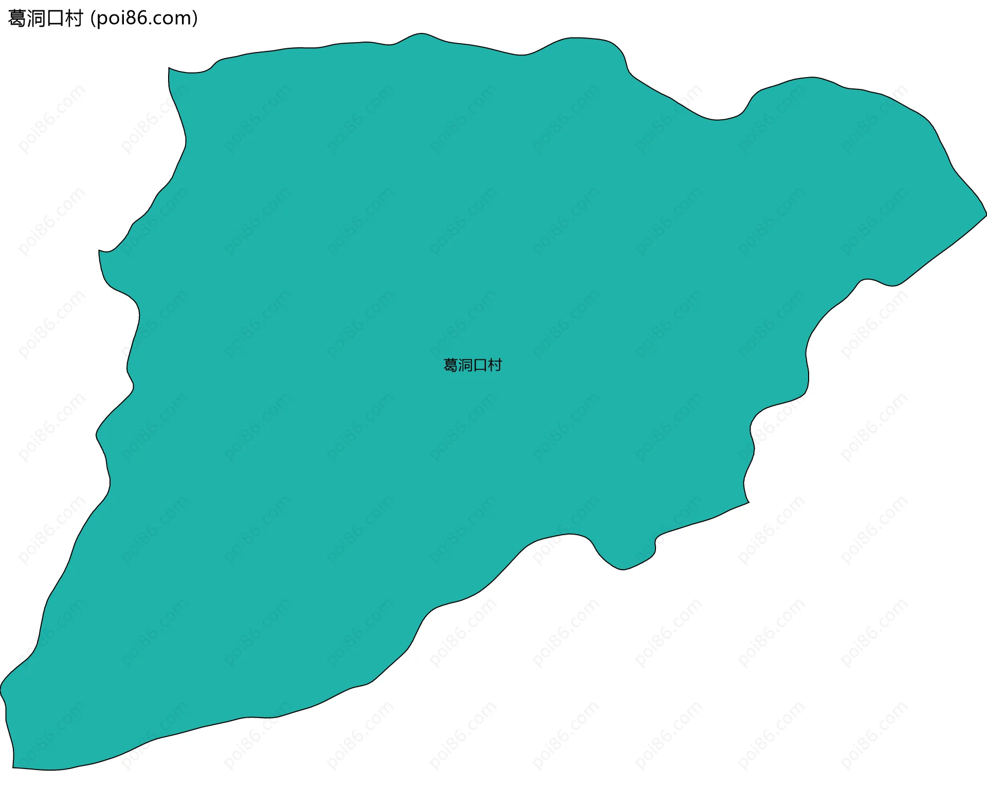 葛洞口村边界地图