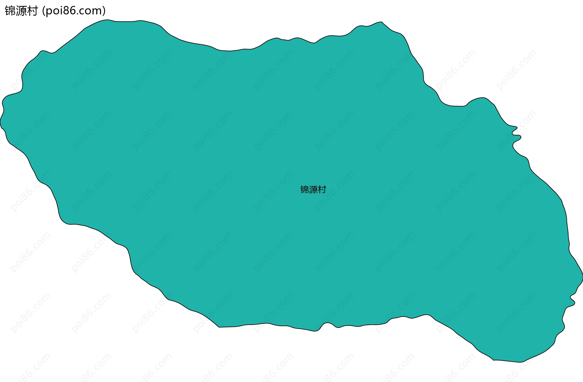 锦源村边界地图