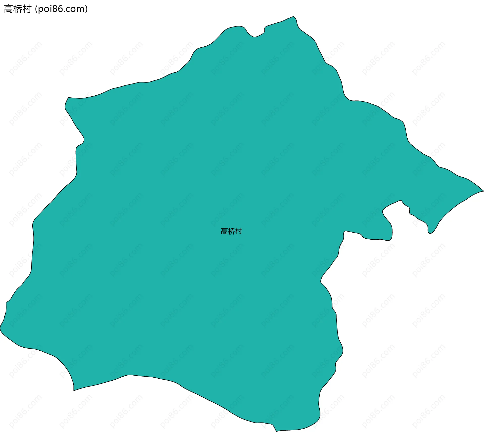 高桥村边界地图