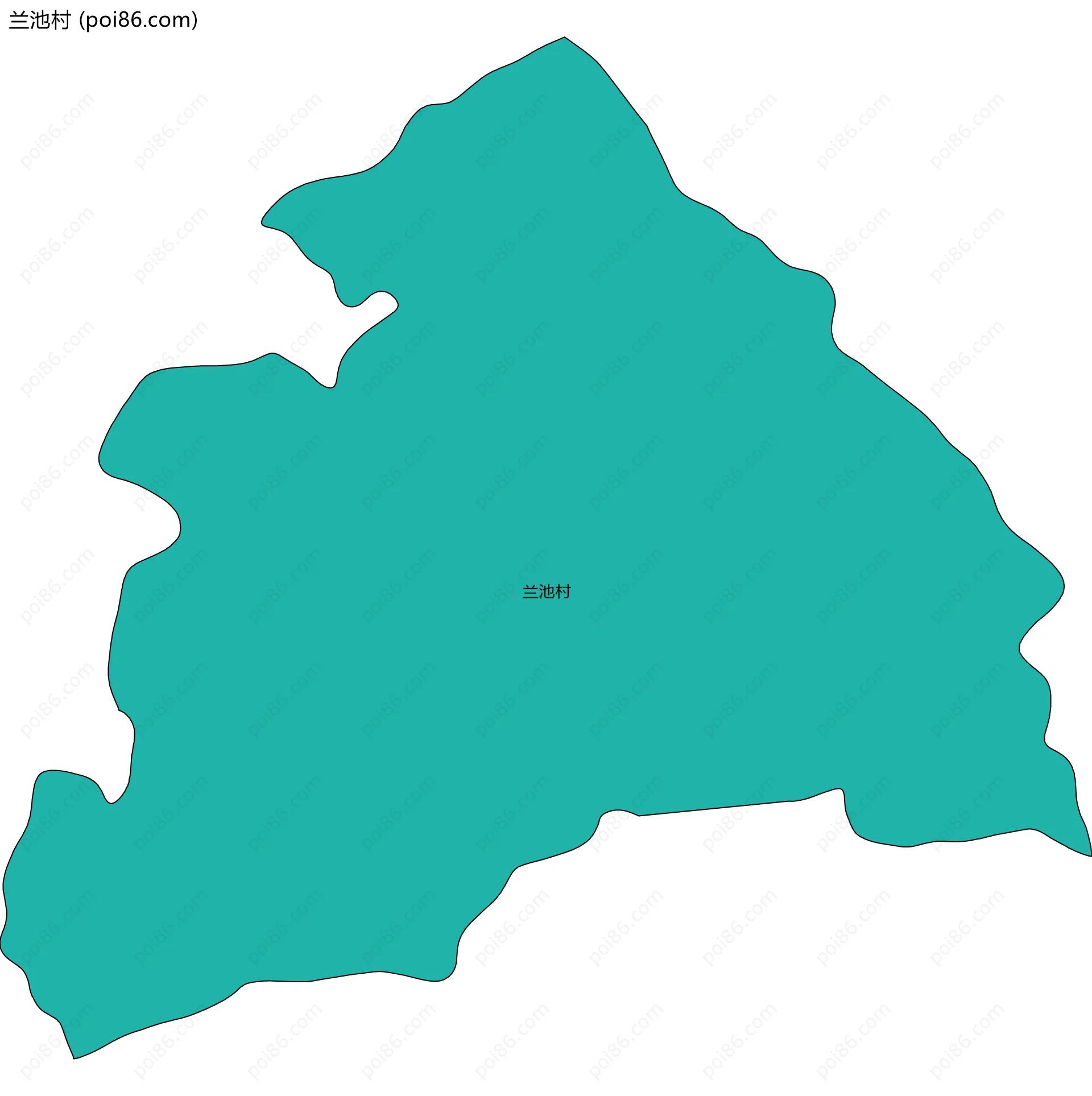 兰池村边界地图
