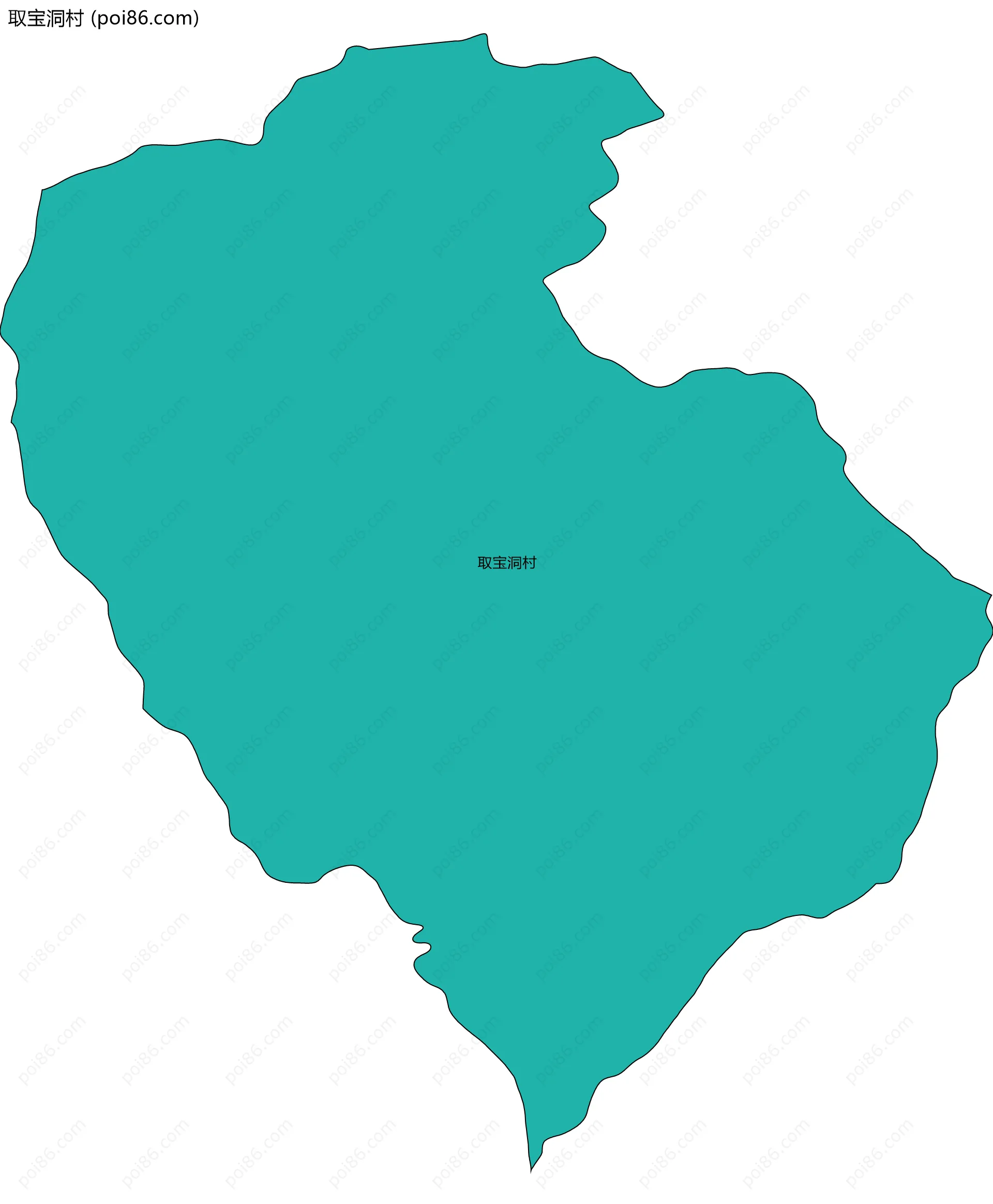 取宝洞村边界地图