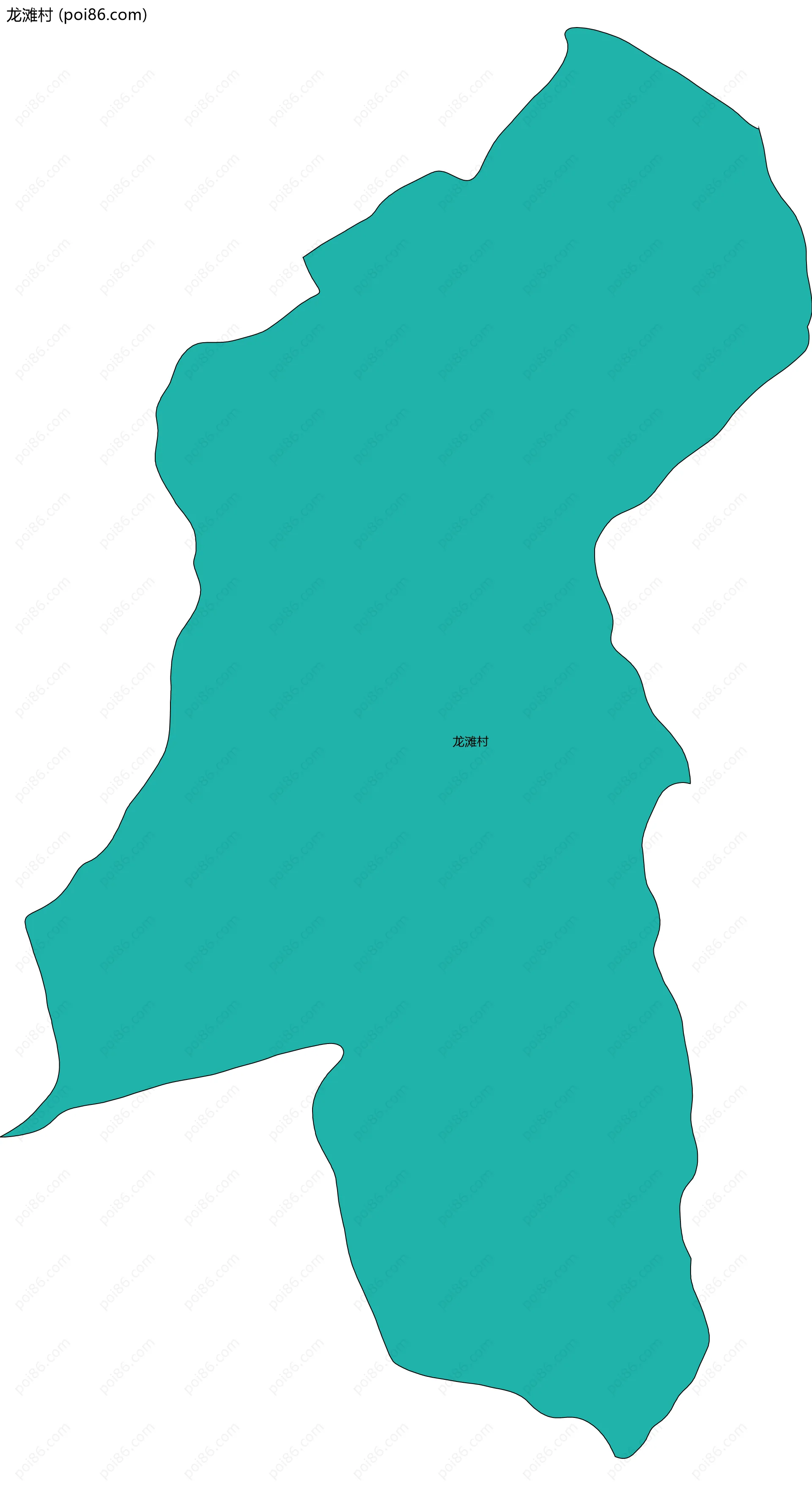 龙滩村边界地图