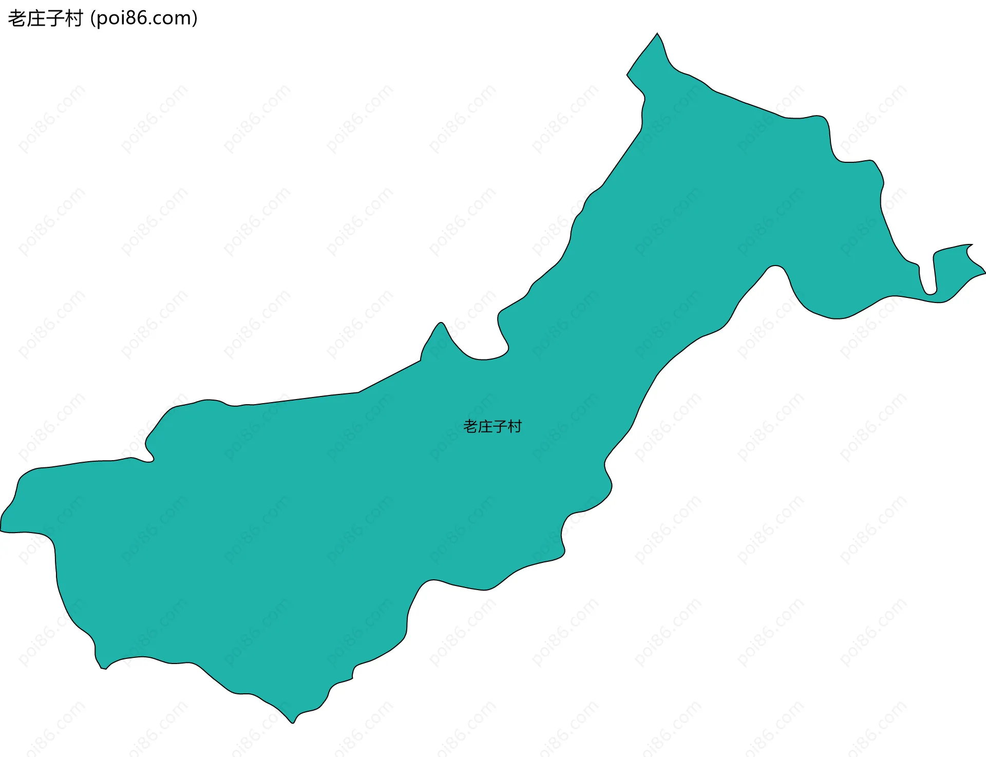老庄子村边界地图