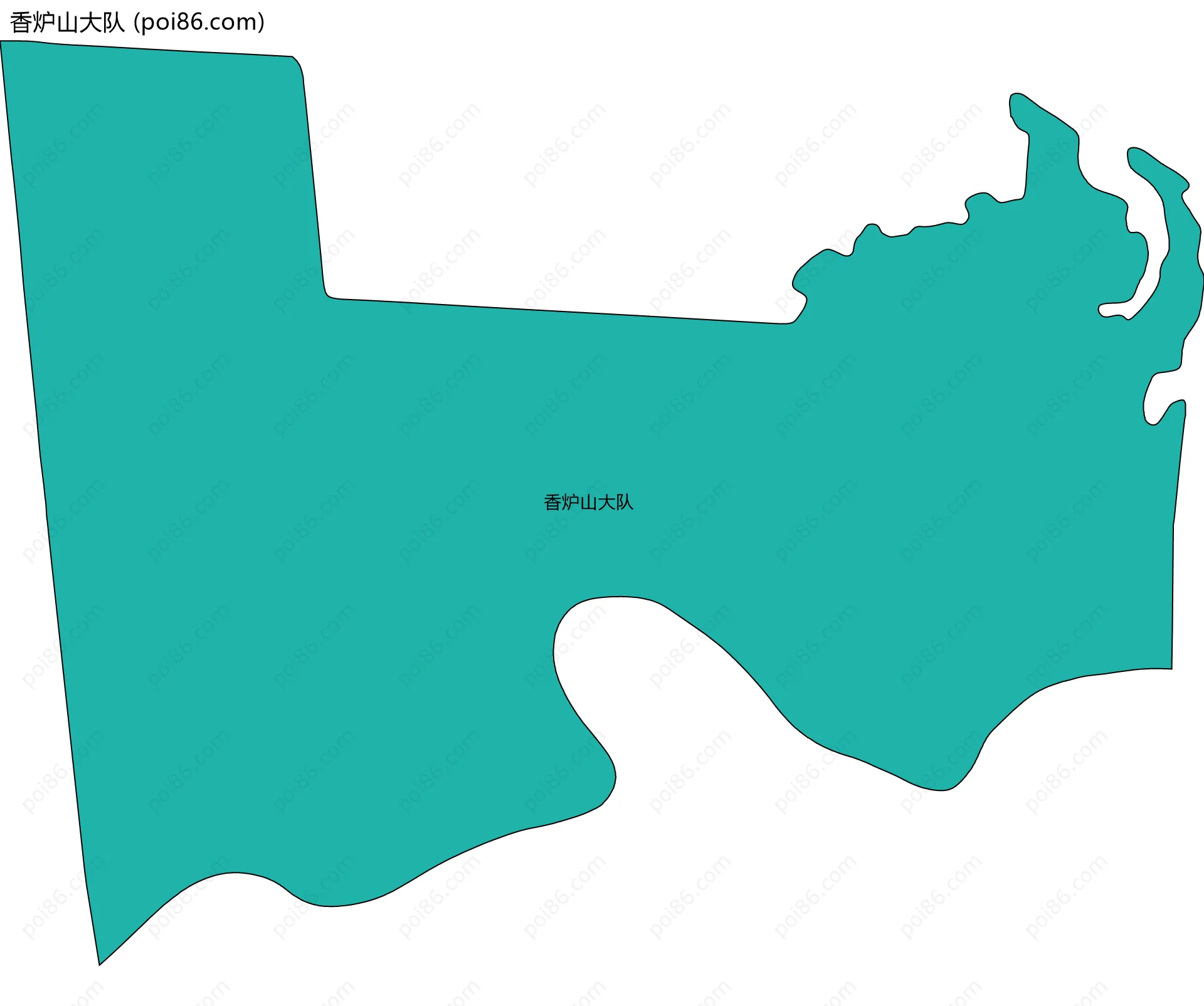 香炉山大队边界地图
