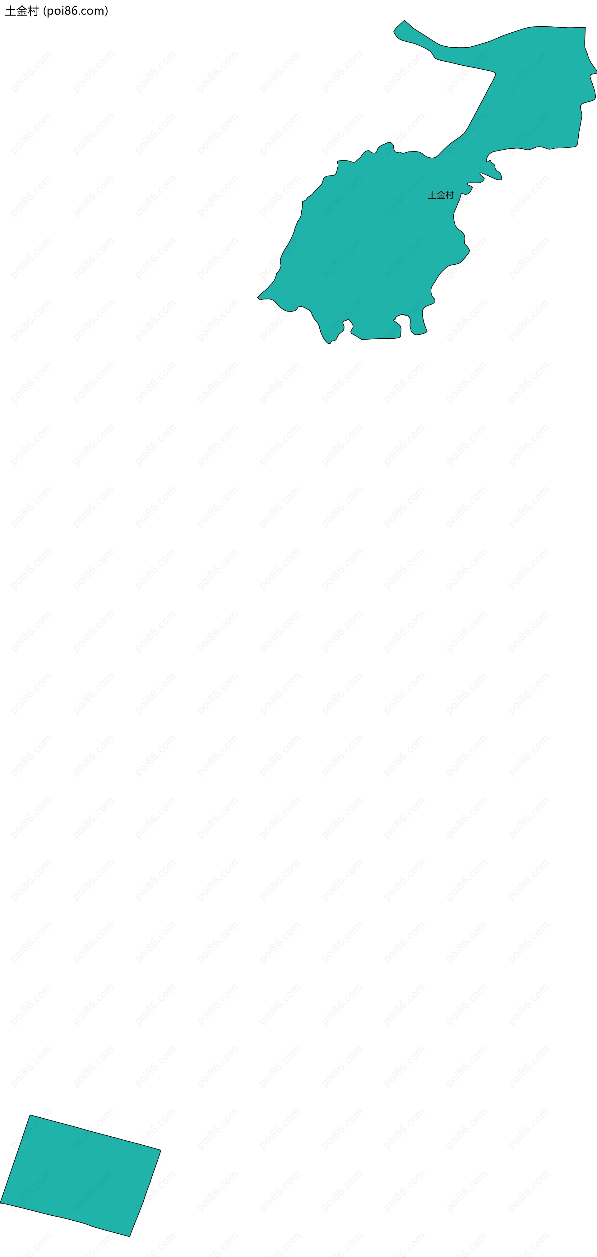 土金村边界地图