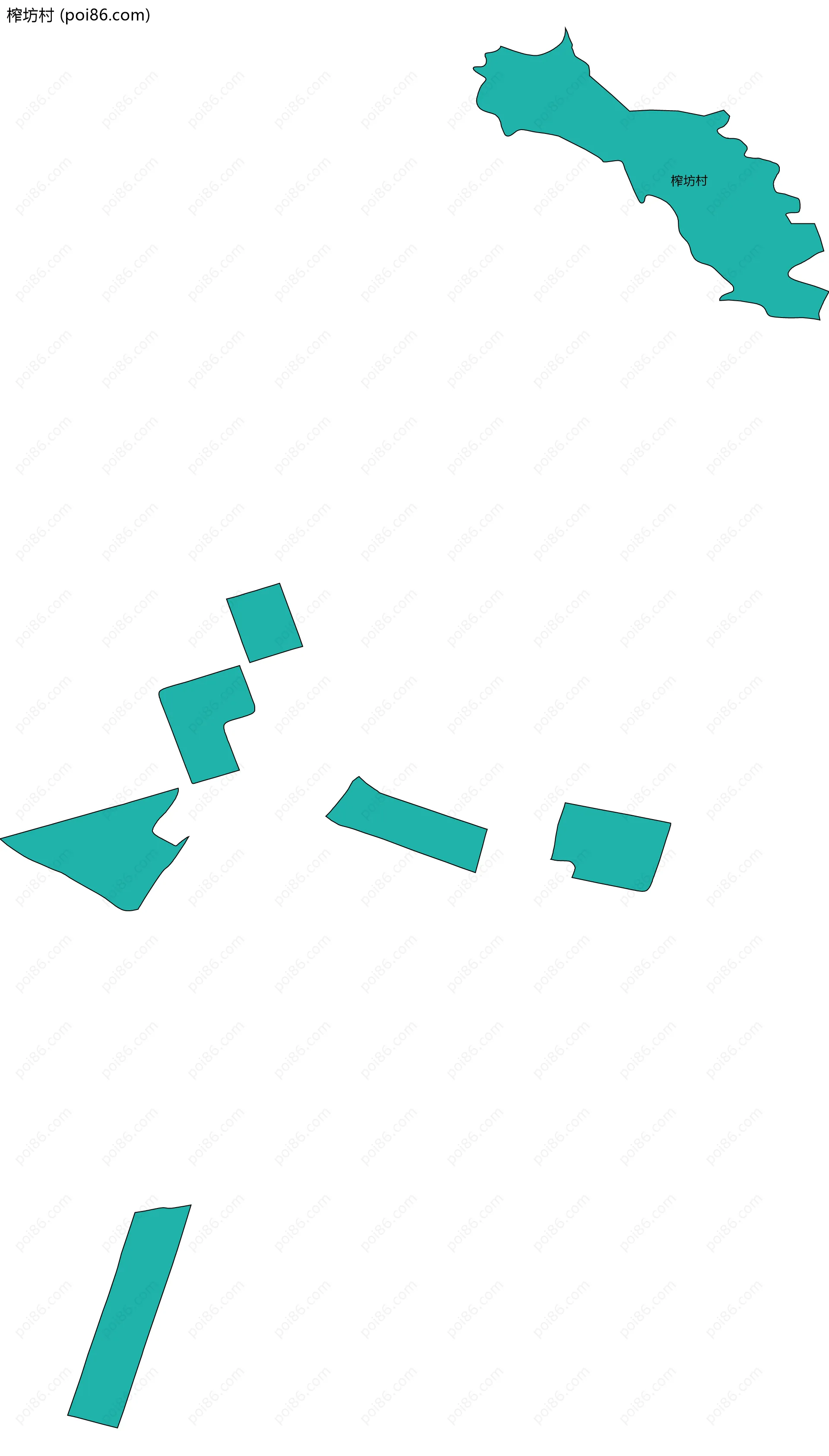 榨坊村边界地图