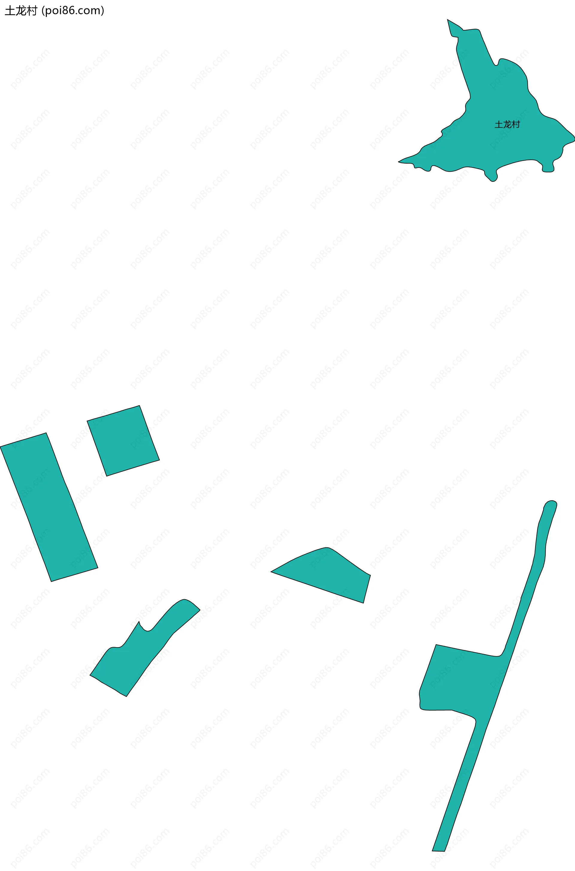 土龙村边界地图